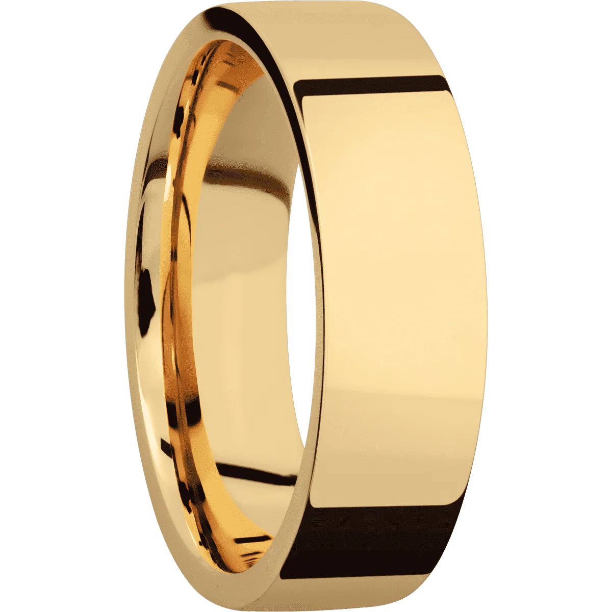 14K Yellow Gold + Polish Finish