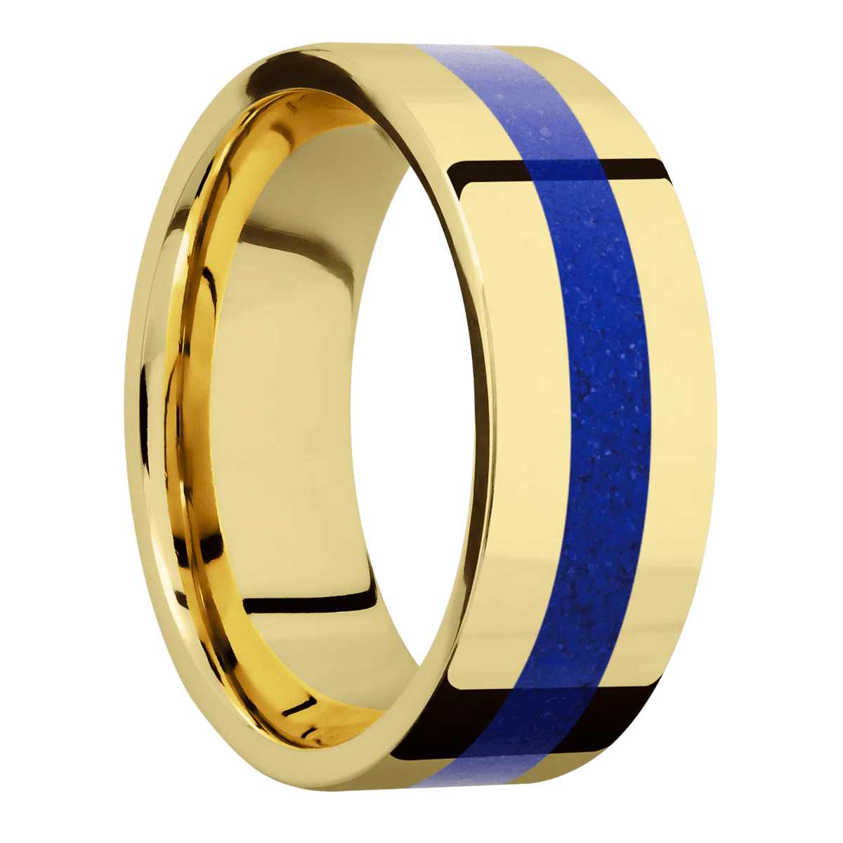 14K Yellow Gold + Polish Finish