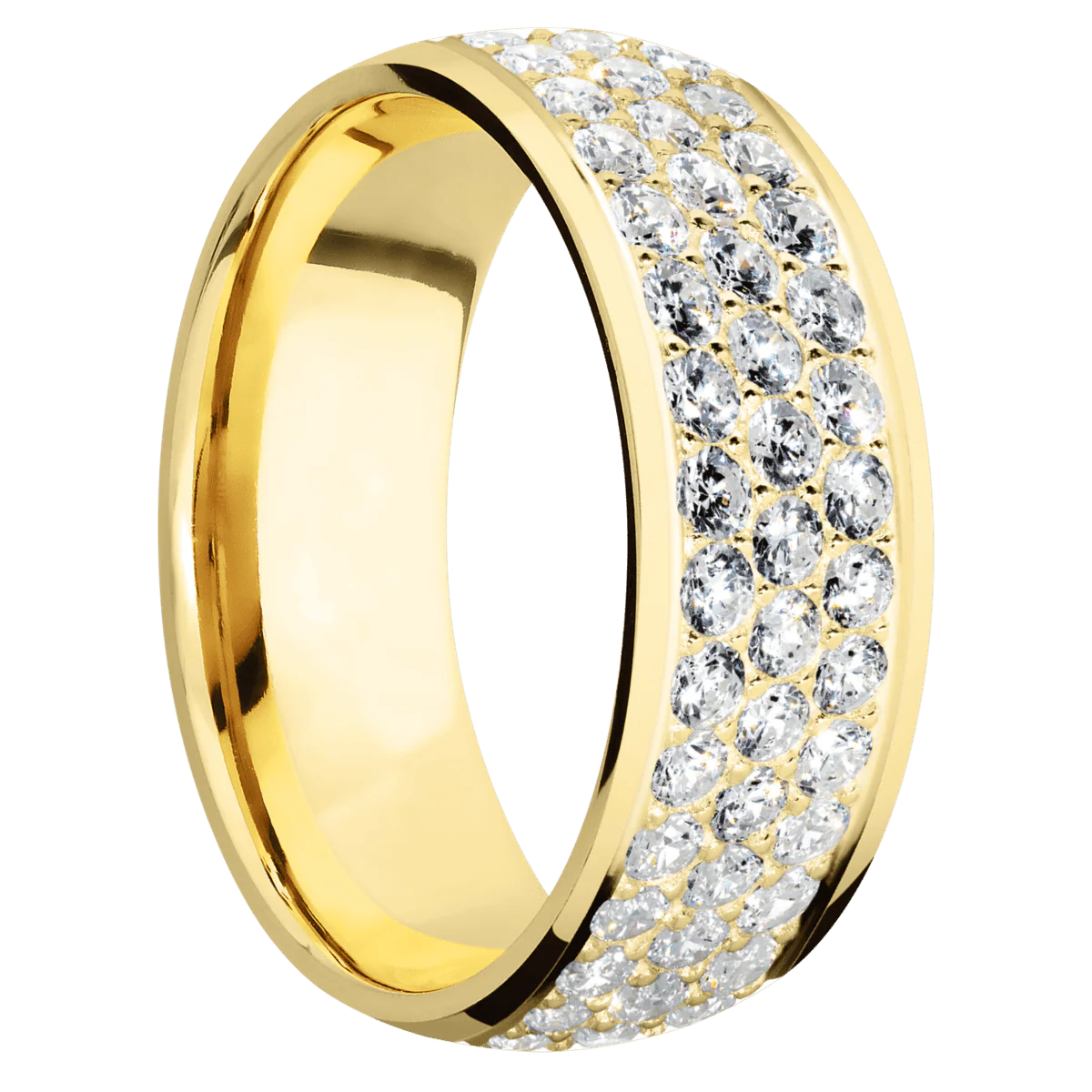 14K Yellow Gold + Polish Finish