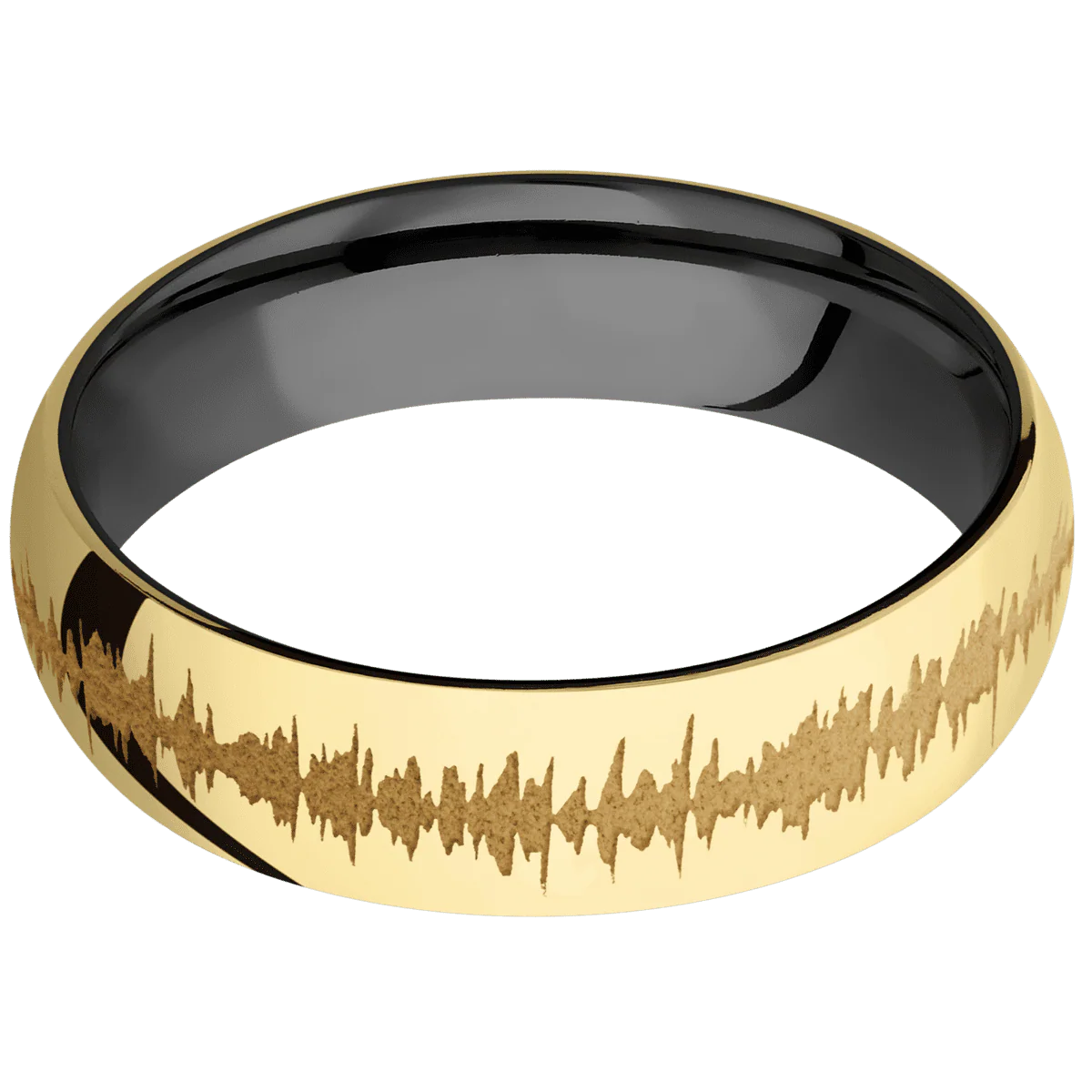 14K Yellow Gold + Polish Finish + Zirconium - Image 3