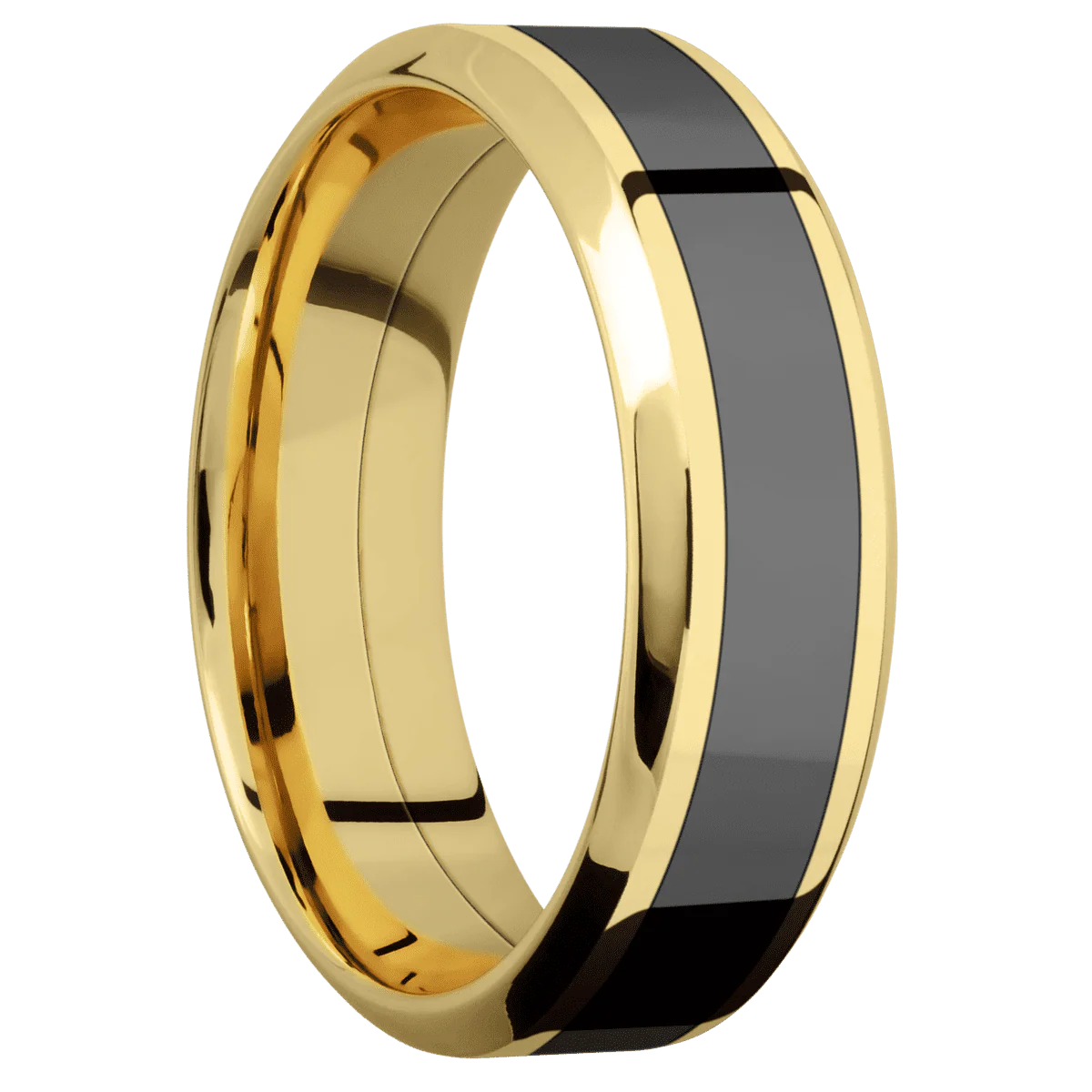14K Yellow Gold + Polish , Polish Finish