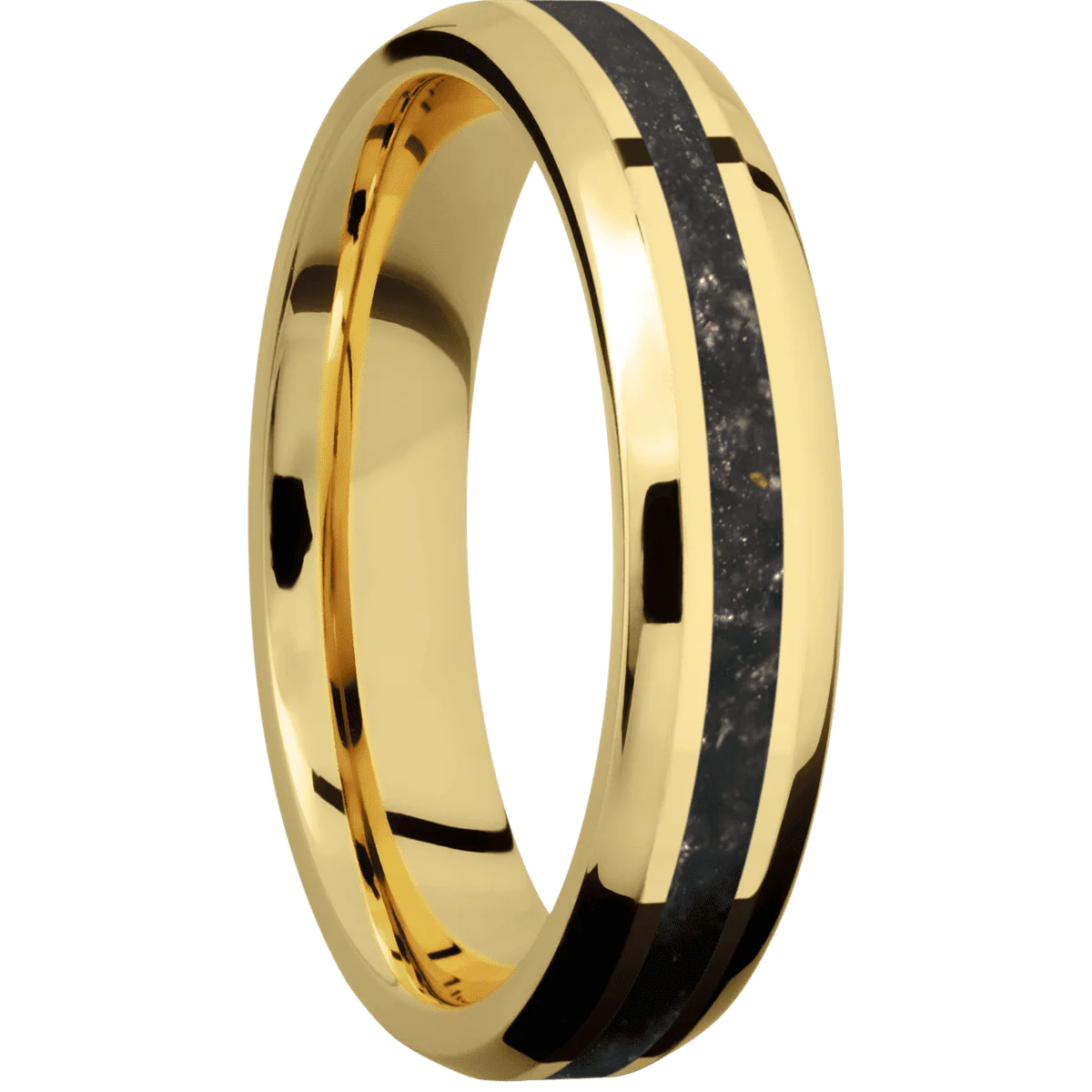 14K Yellow Gold + Polish , Polish Finish