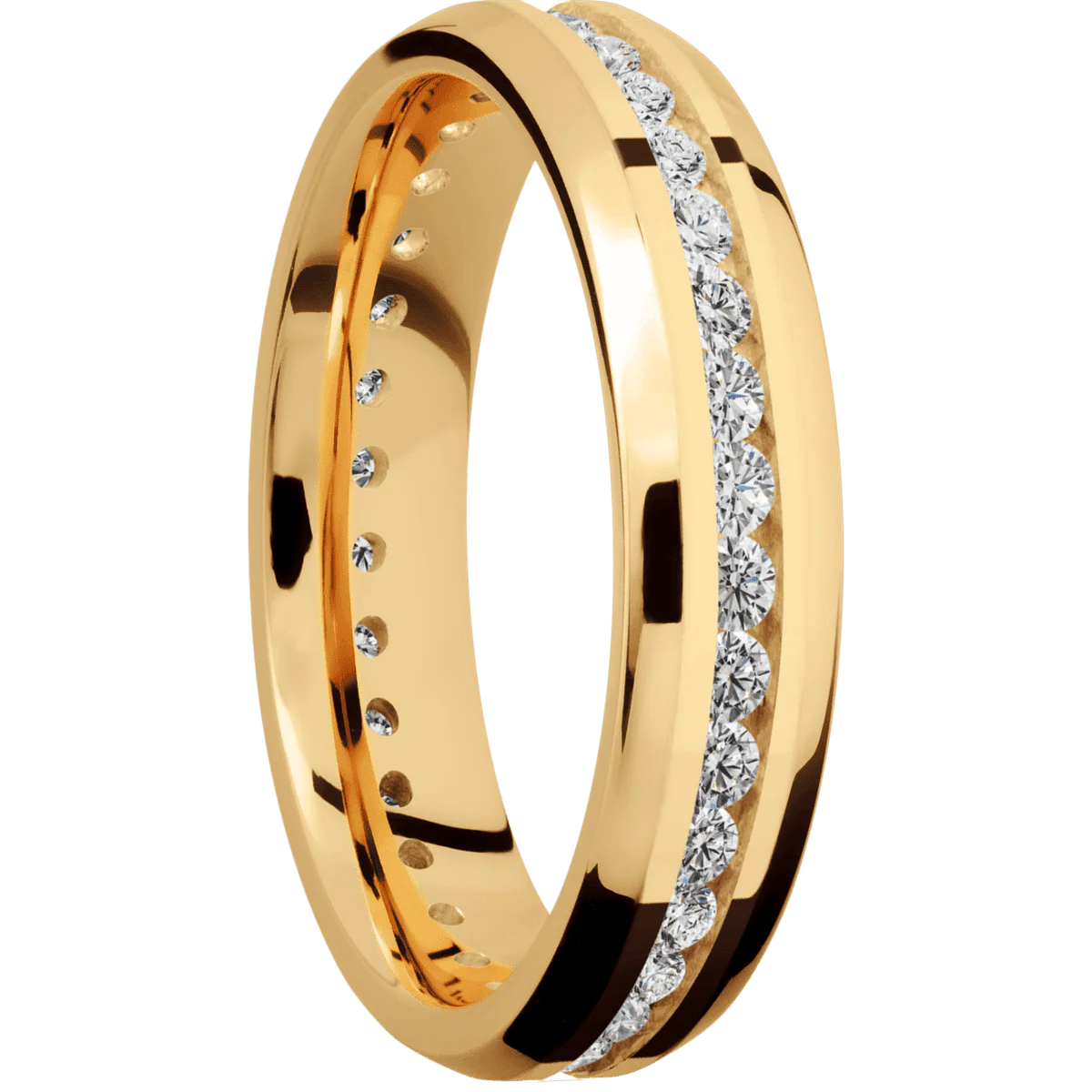 14K Yellow Gold + Polish , Polish Finish
