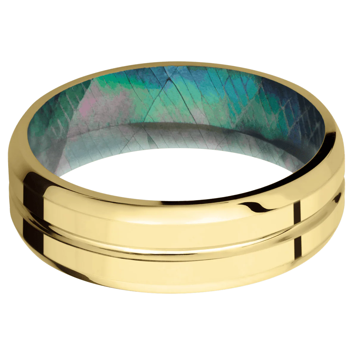 14K Yellow Gold + Polish , Polish Finish + Black Mother of Pearl - Image 3