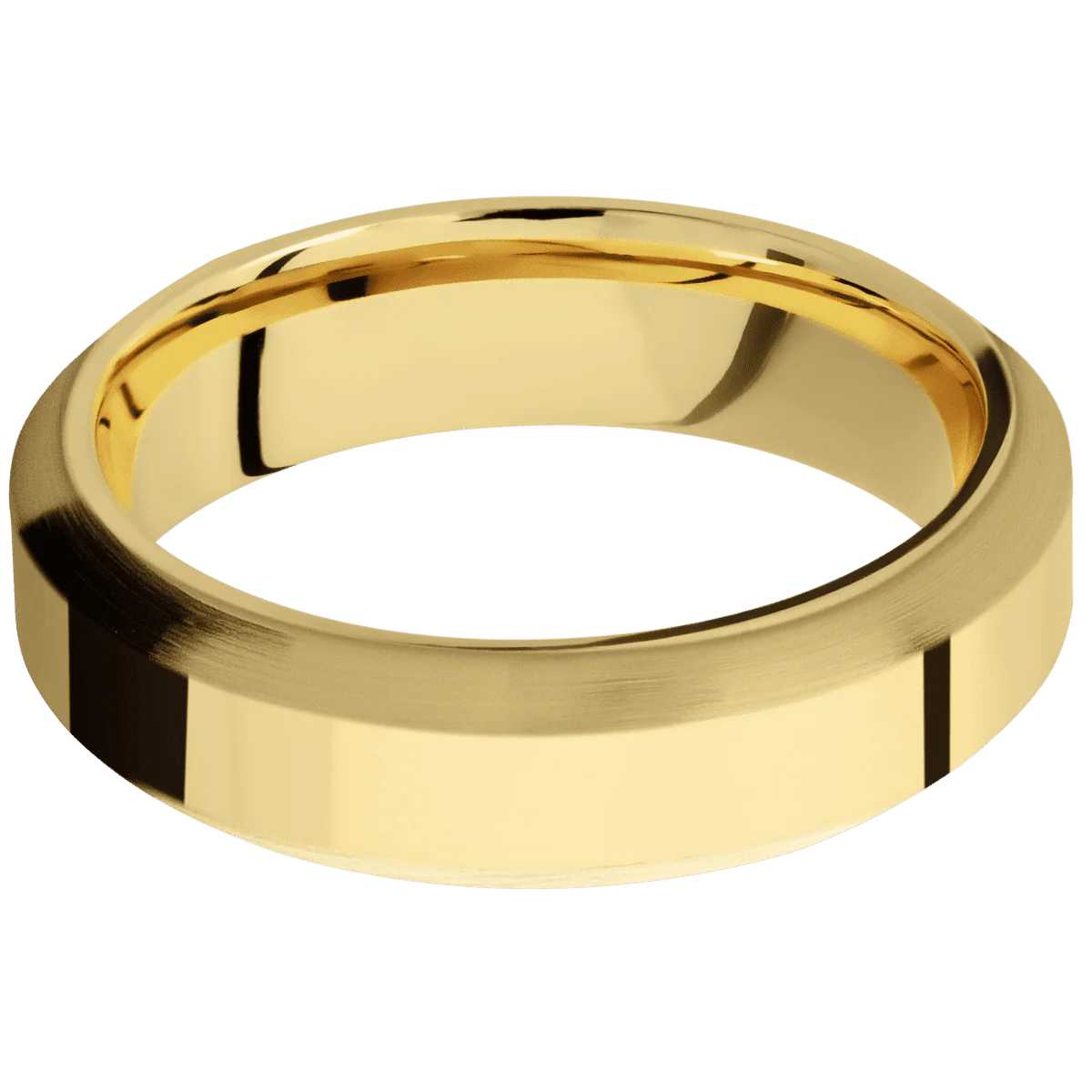 14K Yellow Gold + Polish , Satin Finish - Image 3