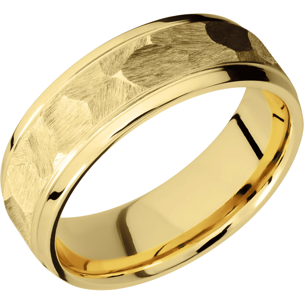 14K Yellow Gold + Rock , Polish Finish - Image 2