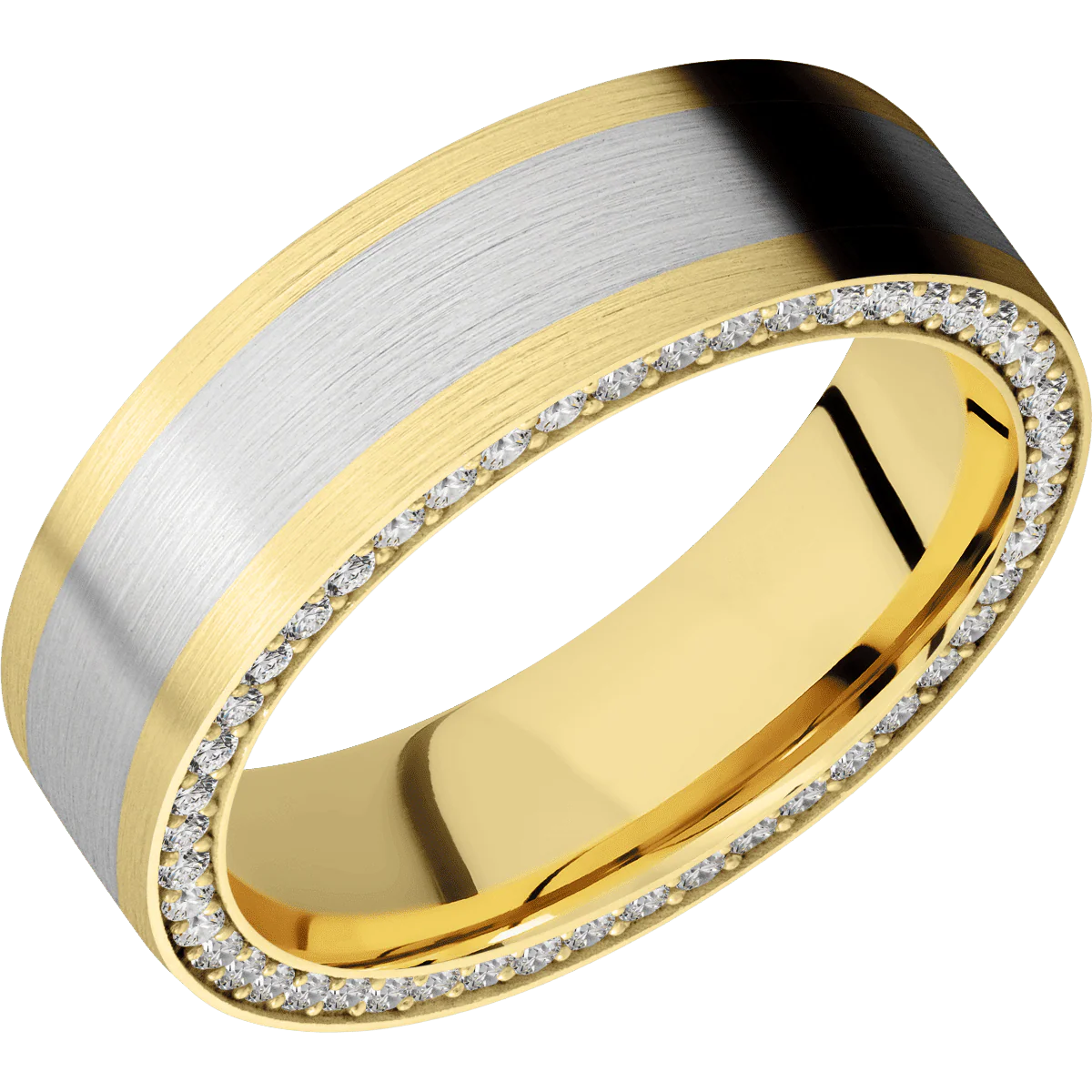 14K Yellow Gold + Satin Finish - Image 2
