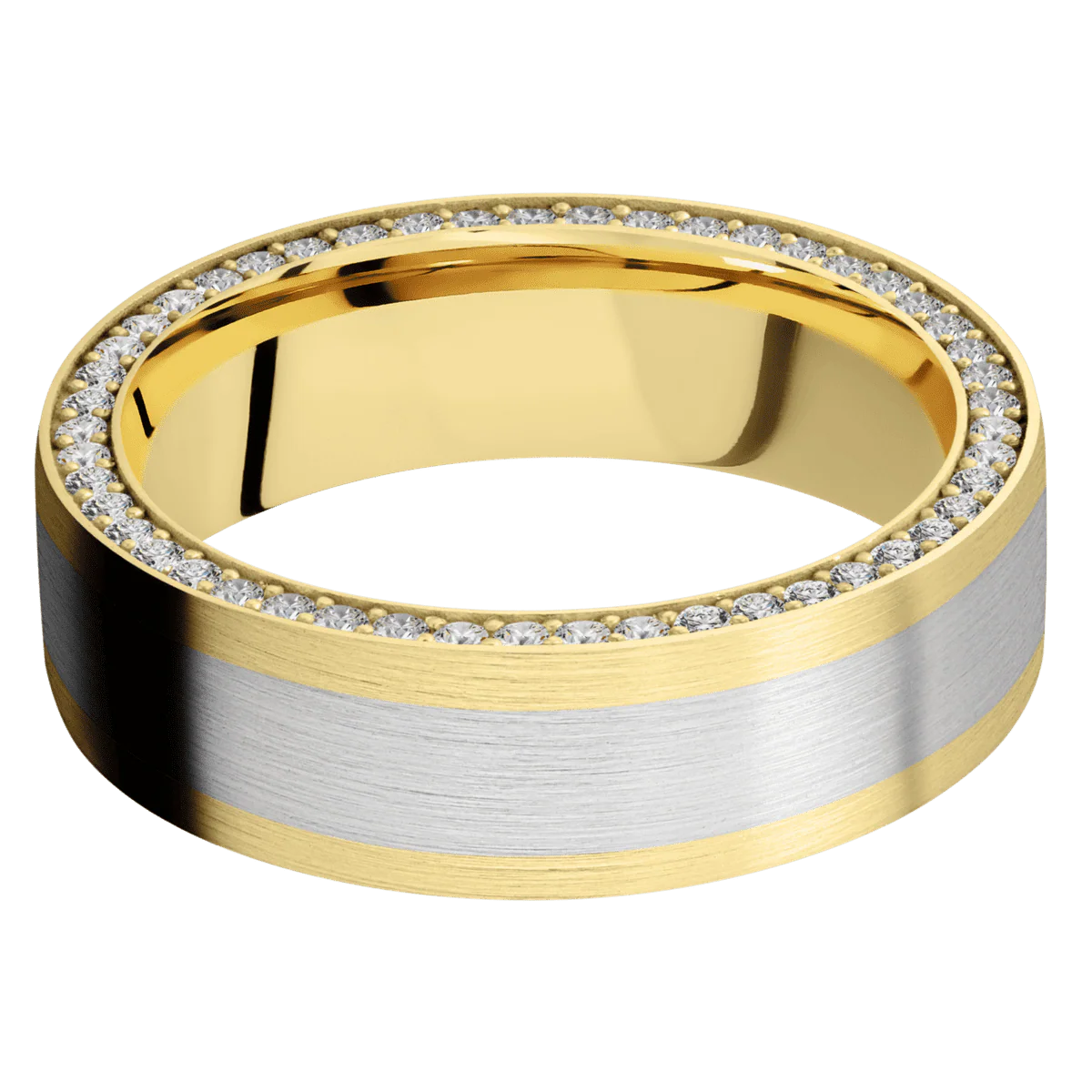 14K Yellow Gold + Satin Finish - Image 3