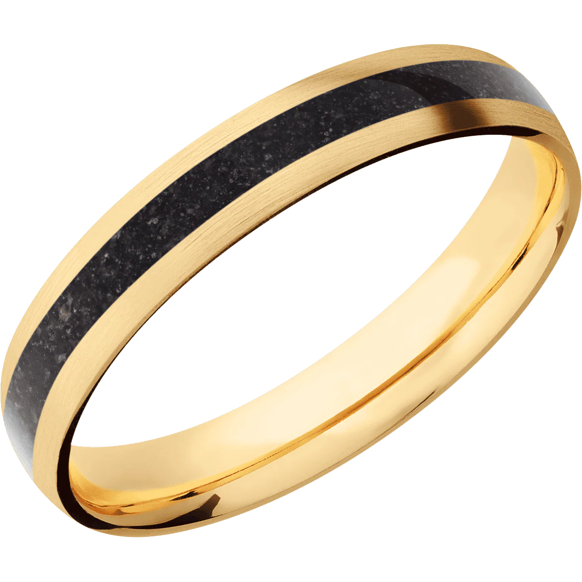 14K Yellow Gold + Satin Finish - Image 2