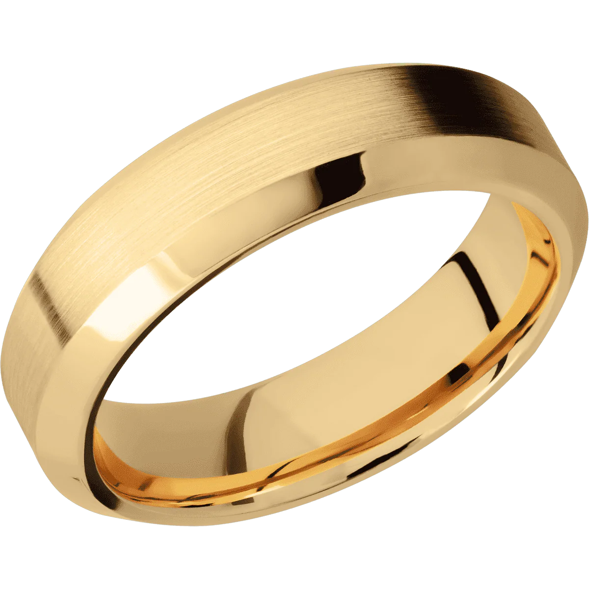 14K Yellow Gold + Satin , Polish Finish - Image 2