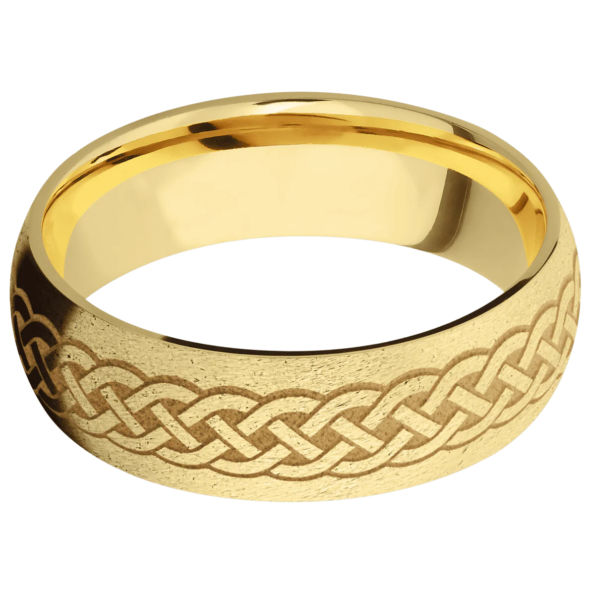 14K Yellow Gold + Stone Finish - Image 3