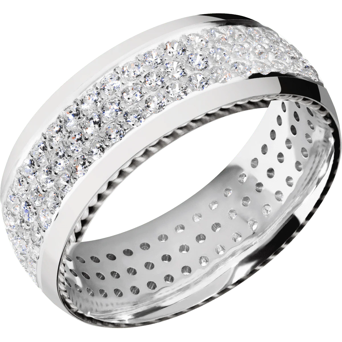 18K White Gold + Polish Finish - Image 2