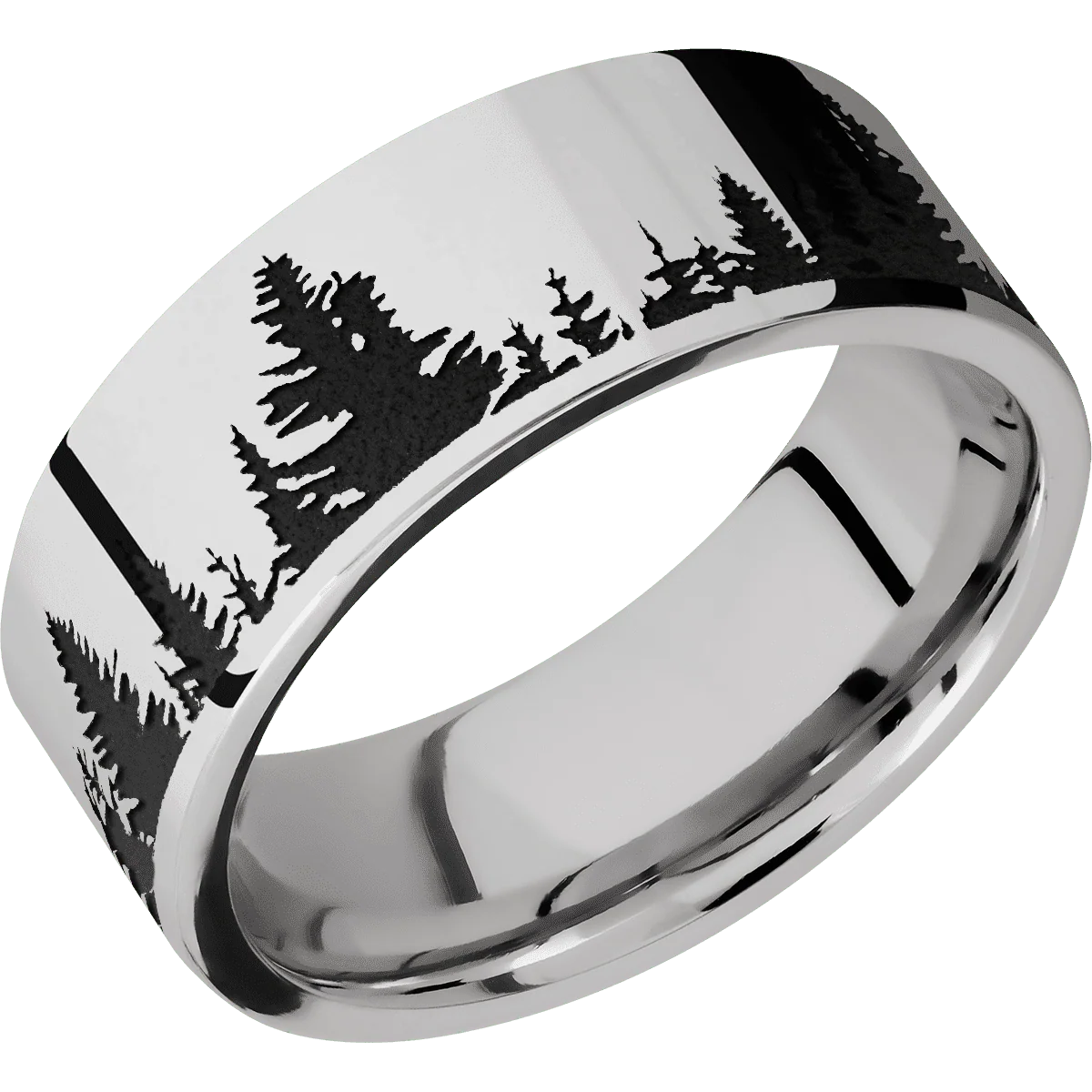 18K White Gold + Polish Finish - Image 2