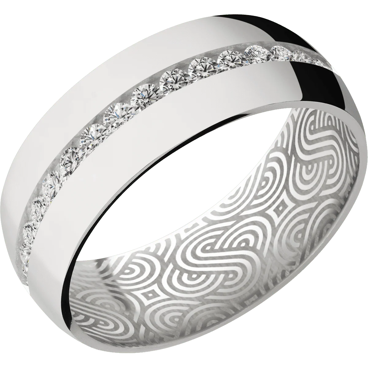 18K White Gold + Polish Finish - Image 2