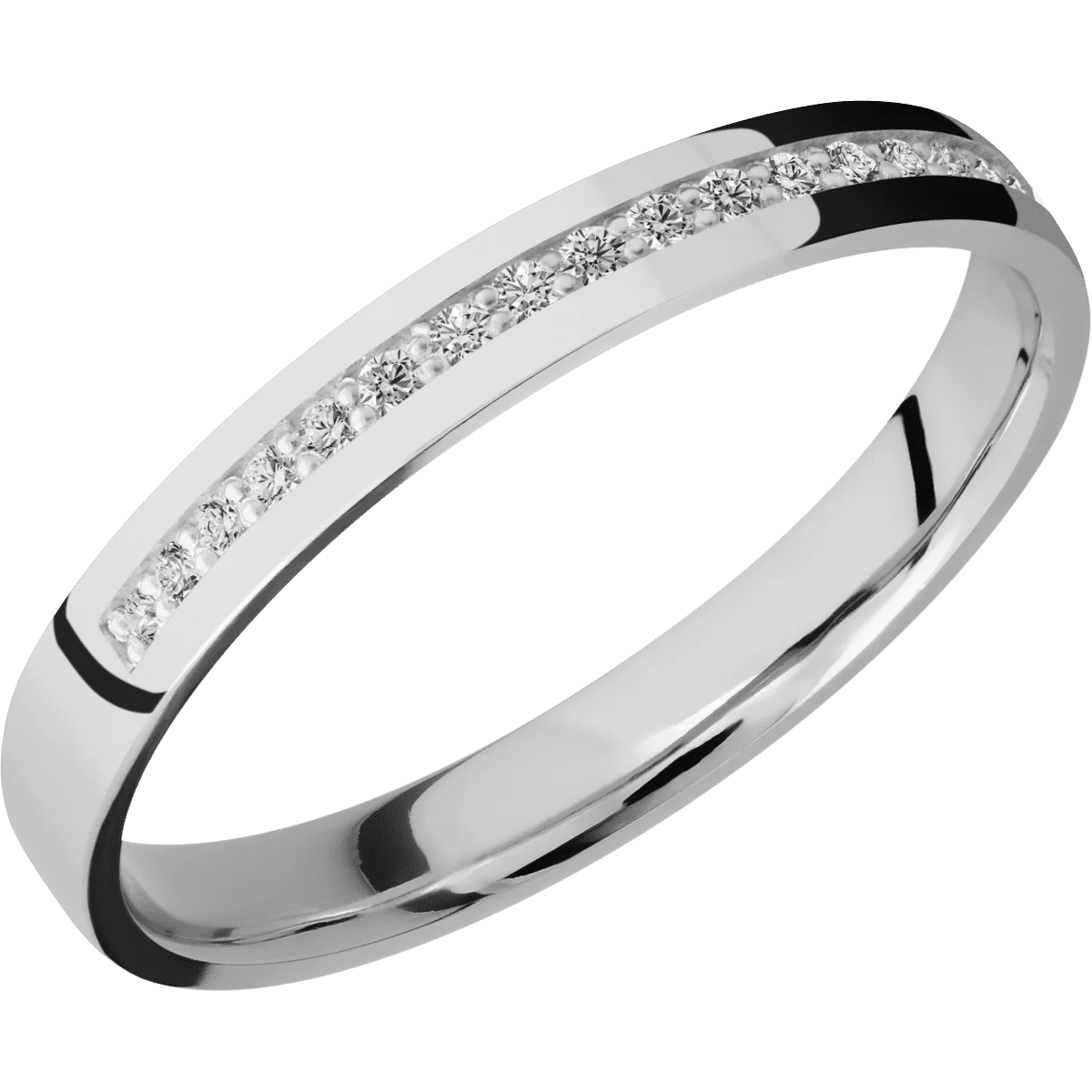 18K White Gold + Polish Finish - Image 2