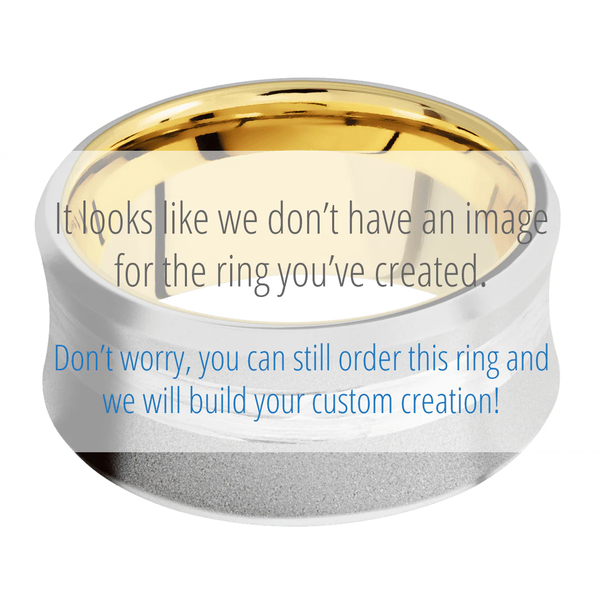 18K White Gold + Sand , Bead Finish + 14K Yellow Gold - Image 3
