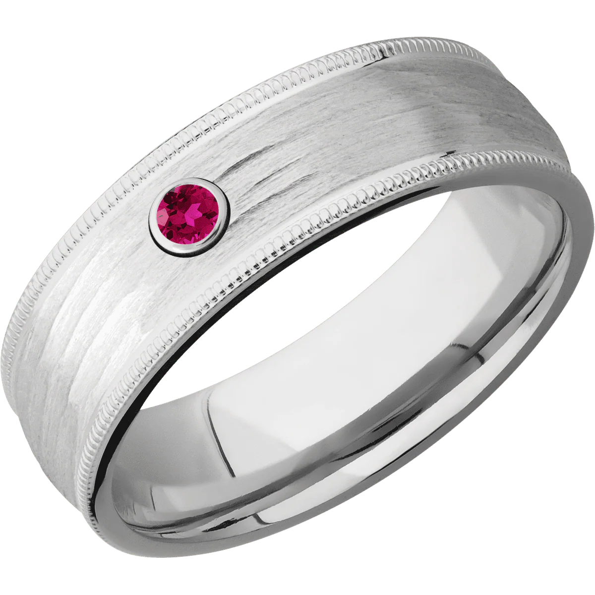 18K White Gold + Treebarkh Finish - Image 2