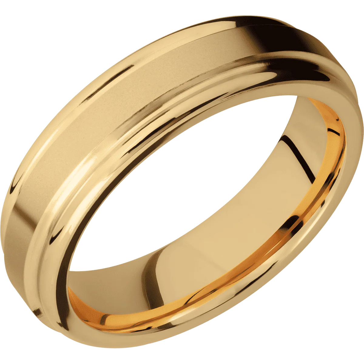 18K Yellow Gold + Bead , Polish Finish - Image 2