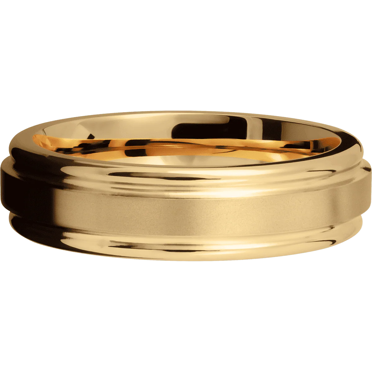 18K Yellow Gold + Bead , Polish Finish - Image 3