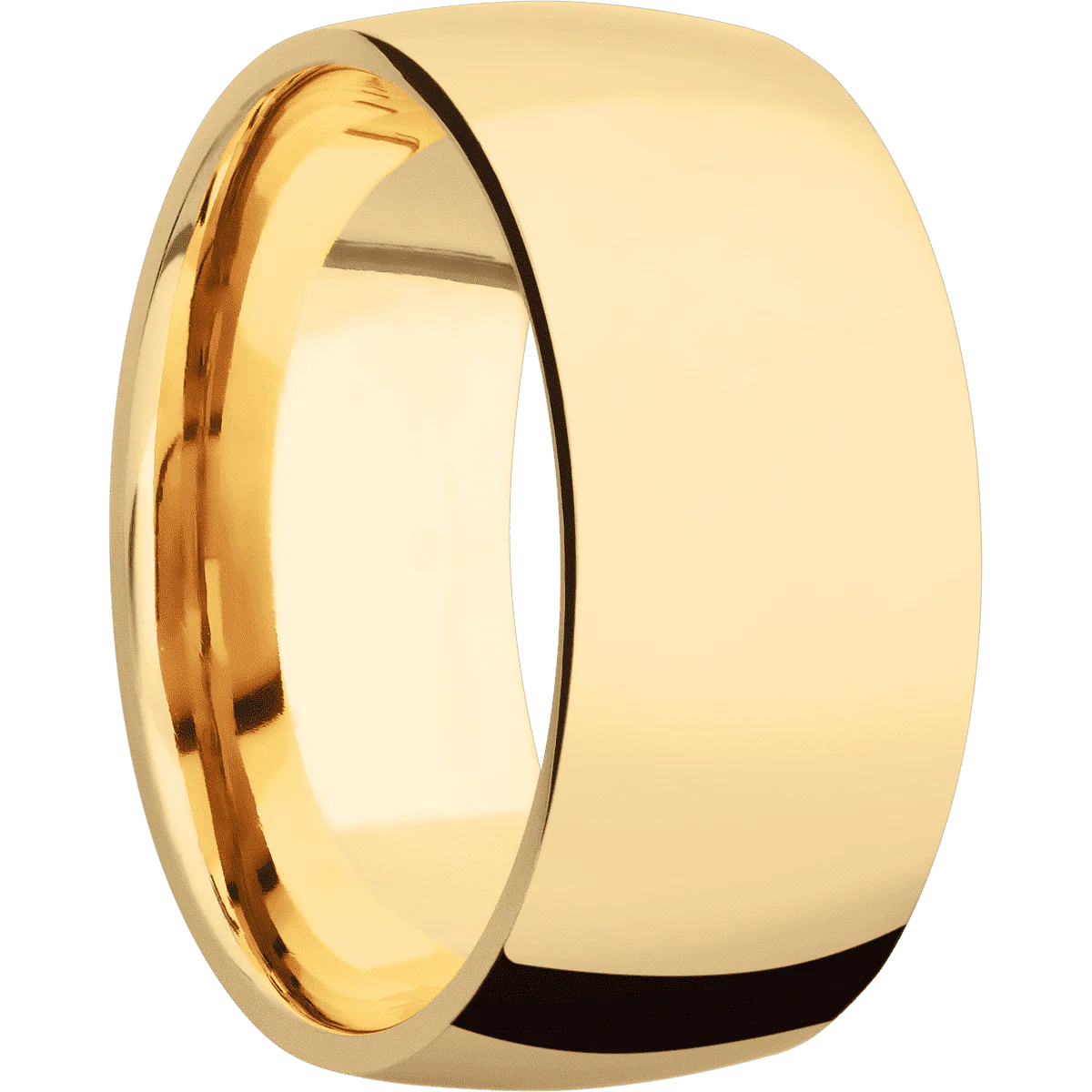 18K Yellow Gold + Polish Finish