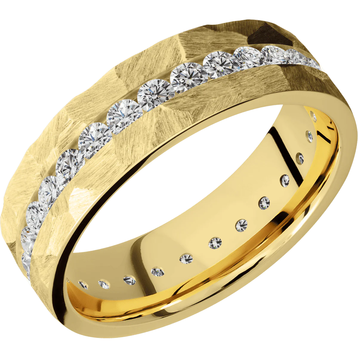 18K Yellow Gold + Rock Finish - Image 2