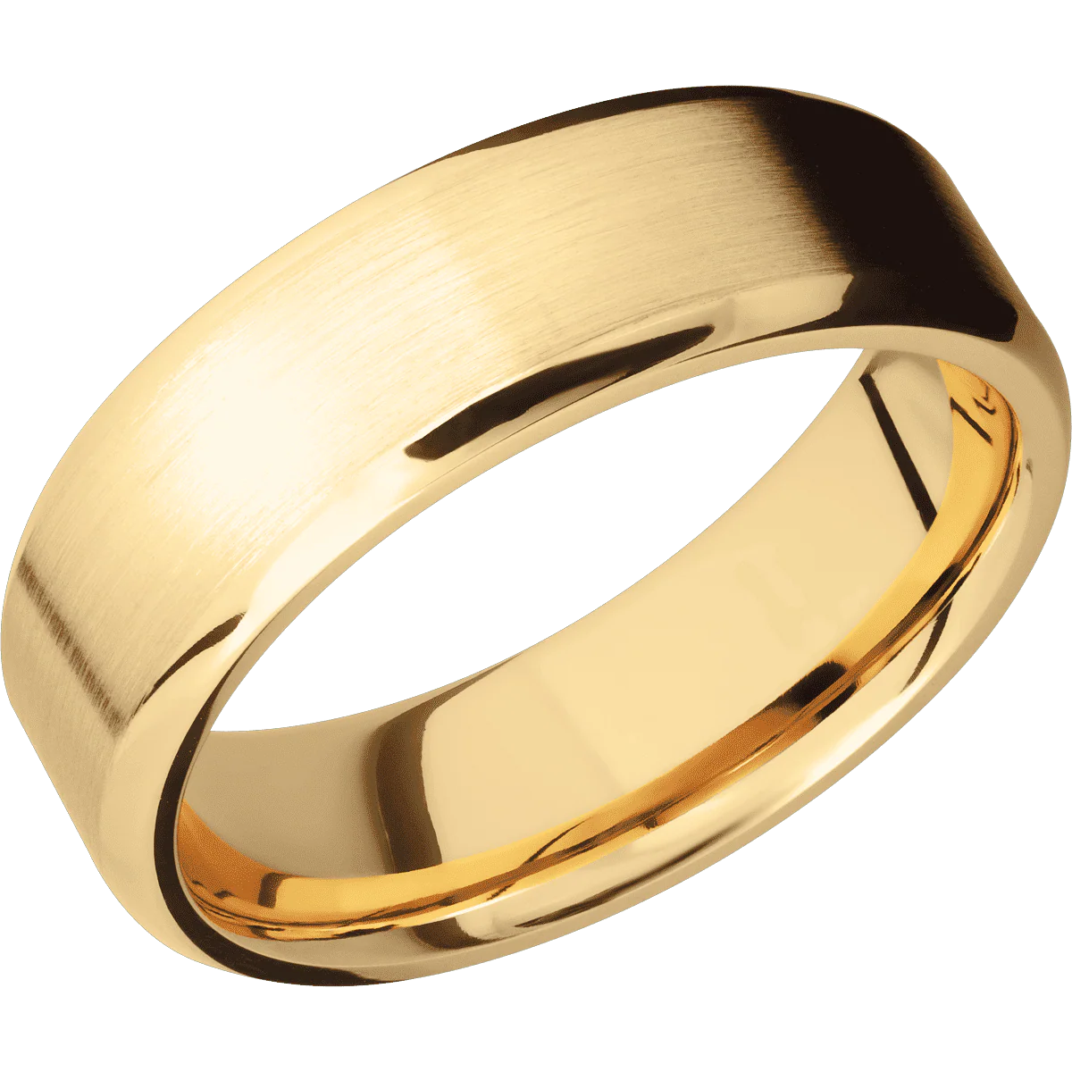 18K Yellow Gold + Satin , Polish Finish - Image 2