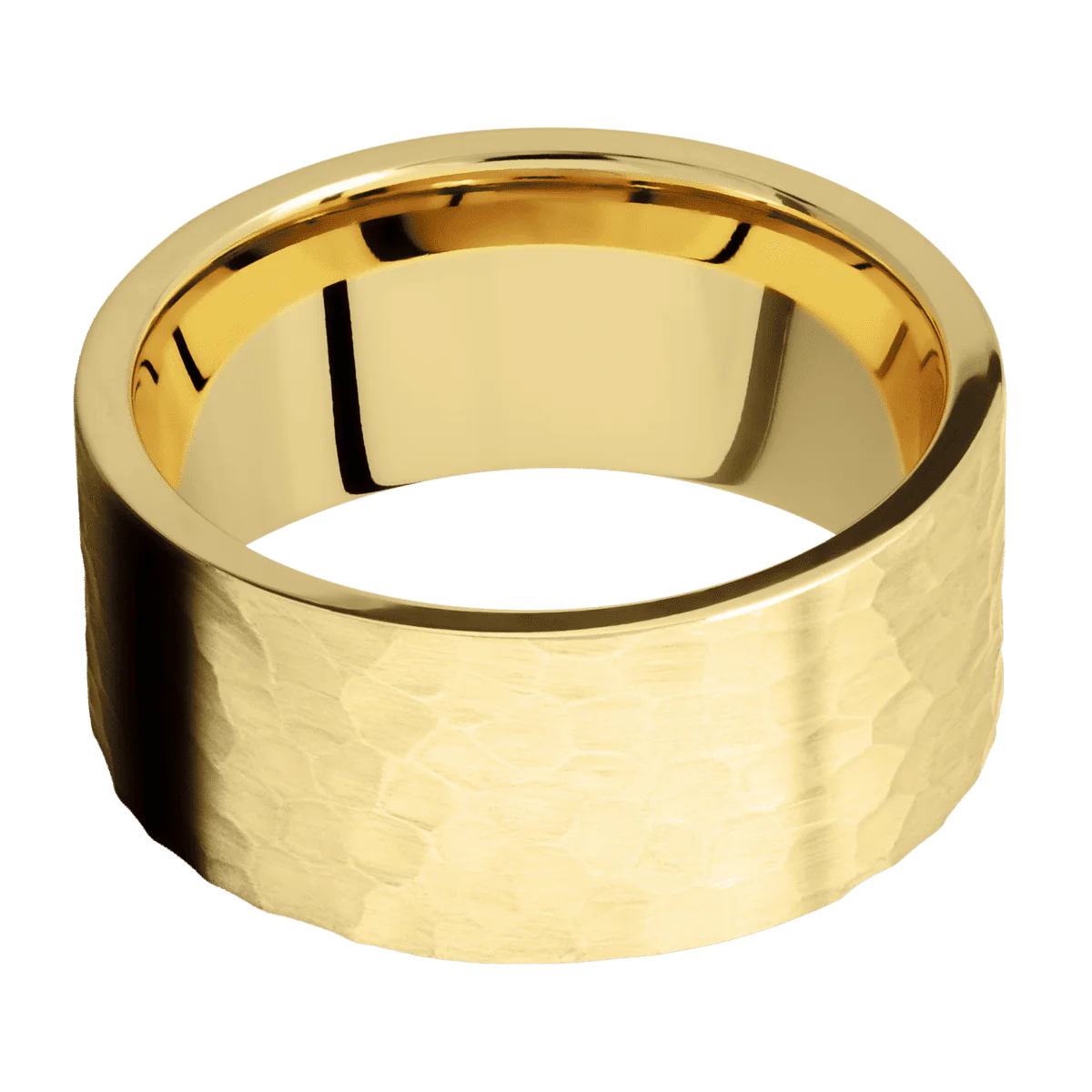 22K Yellow Gold + Hammer Finish - Image 3