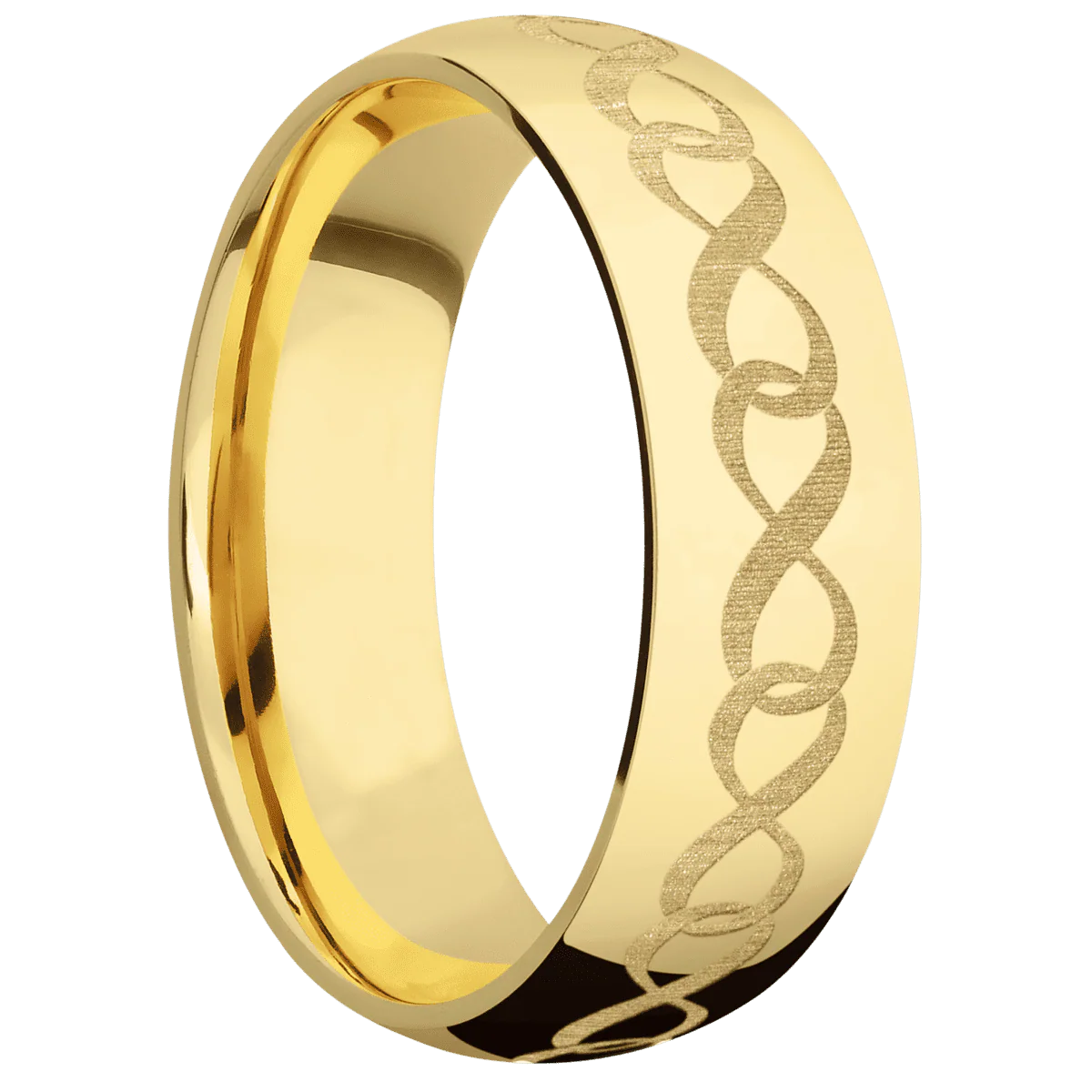 22K Yellow Gold + Polish Finish