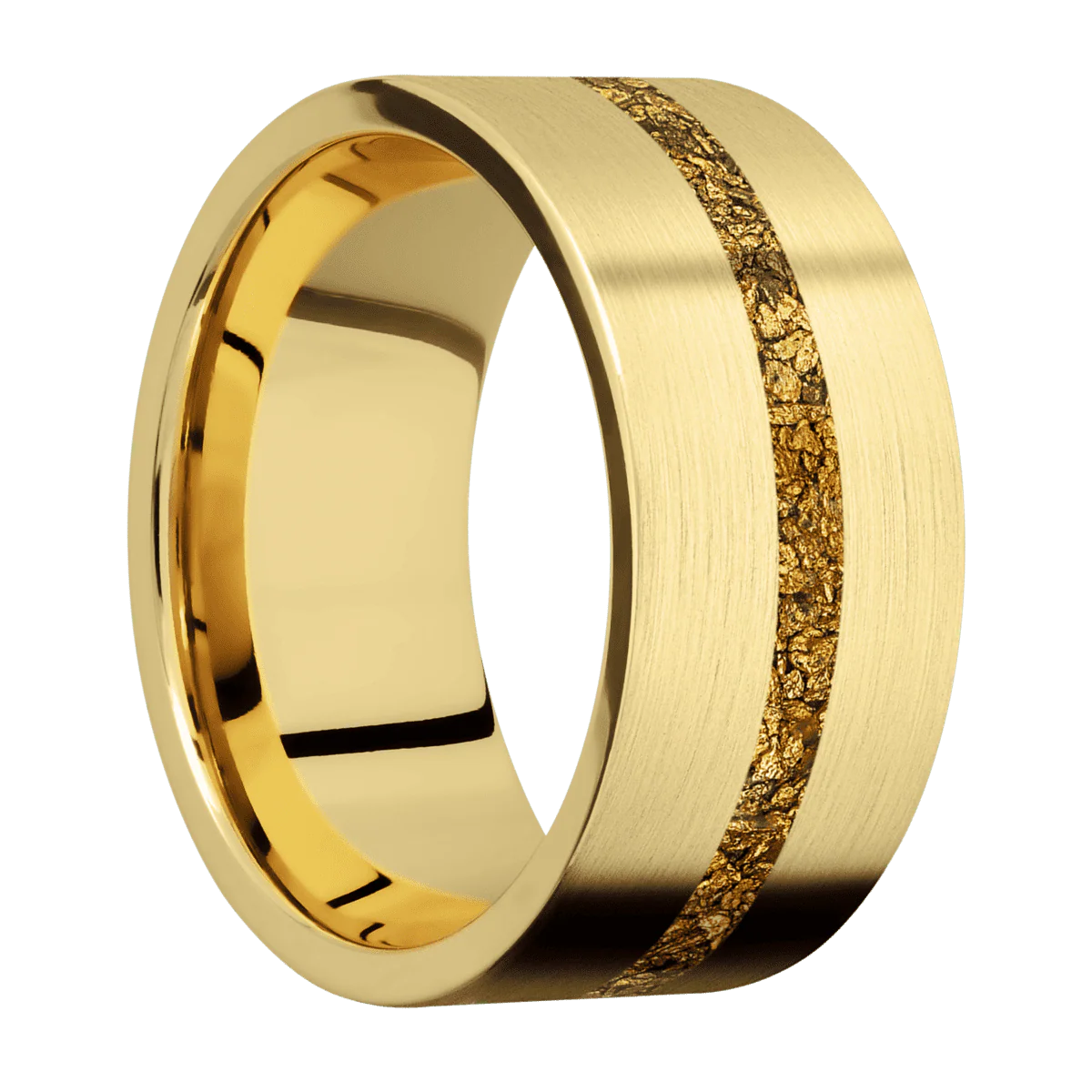 22K Yellow Gold + Satin Finish