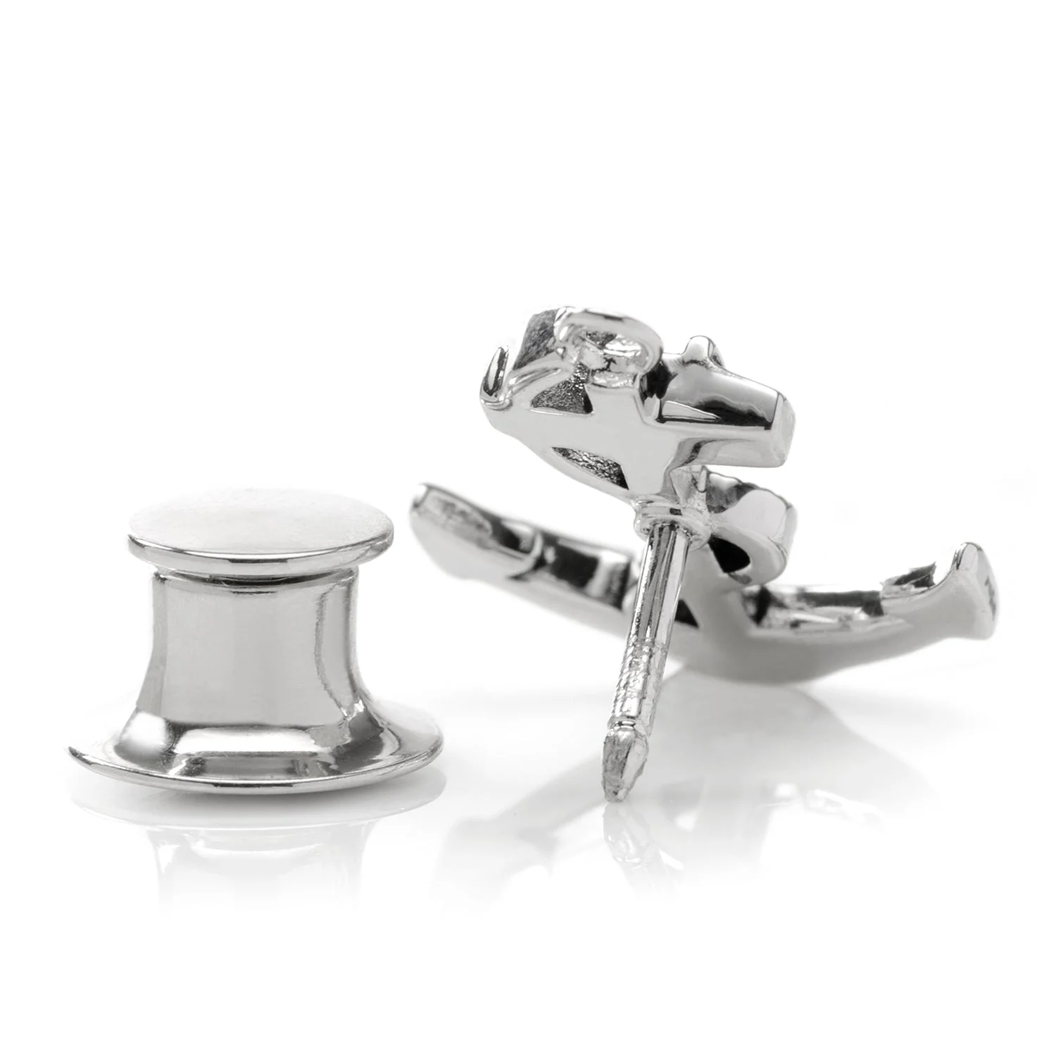 Anchor Sterling Silver 3D Lapel Pin - Image 3