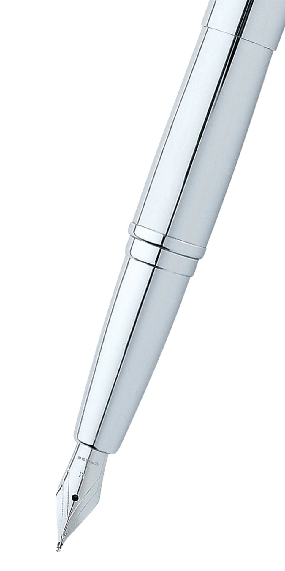 ATX® Pure Chrome Stainless Steel Medium Nib Fountain Pen - Image 2