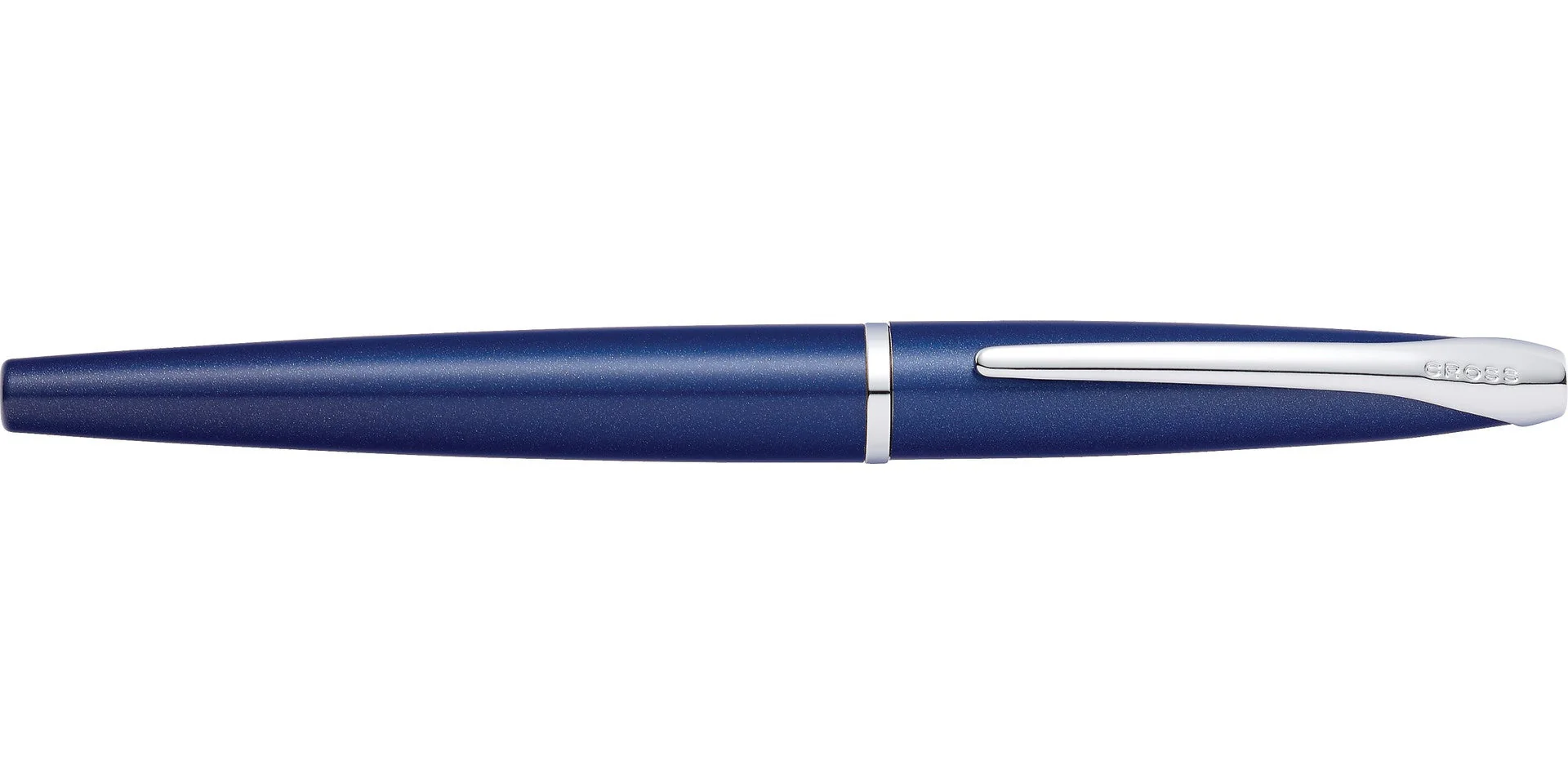 ATX® Translucent Blue Lacquer Stainless Steel Fine Nib Fountain Pen - Image 4