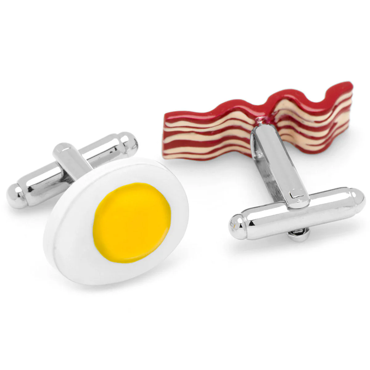 Bacon and Eggs Breakfast Cufflinks - Image 2