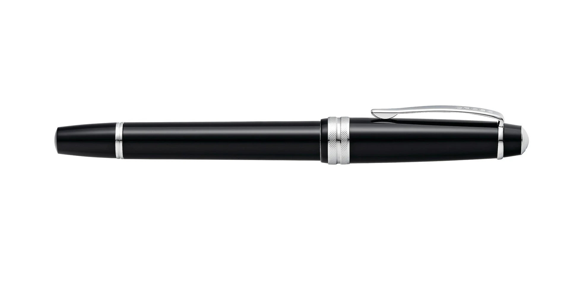 Bailey Light™ Glossy Black Resin Rollerball Pen - Image 6