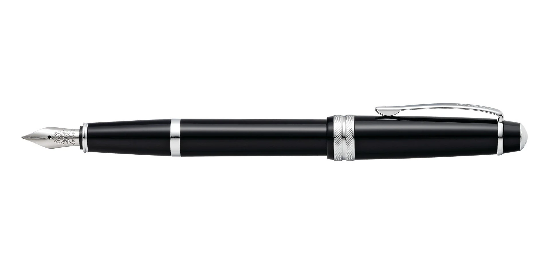 Bailey Light™ Polished Black Resin Extra-Fine Nib Fountain Pen - Image 4