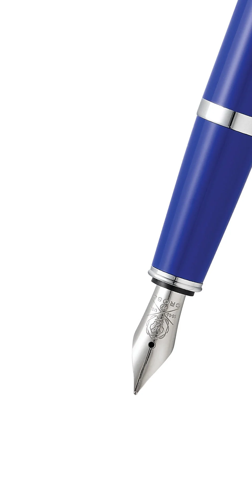 Bailey Light™ Polished Blue Resin Fine Nib Fountain Pen - Image 2