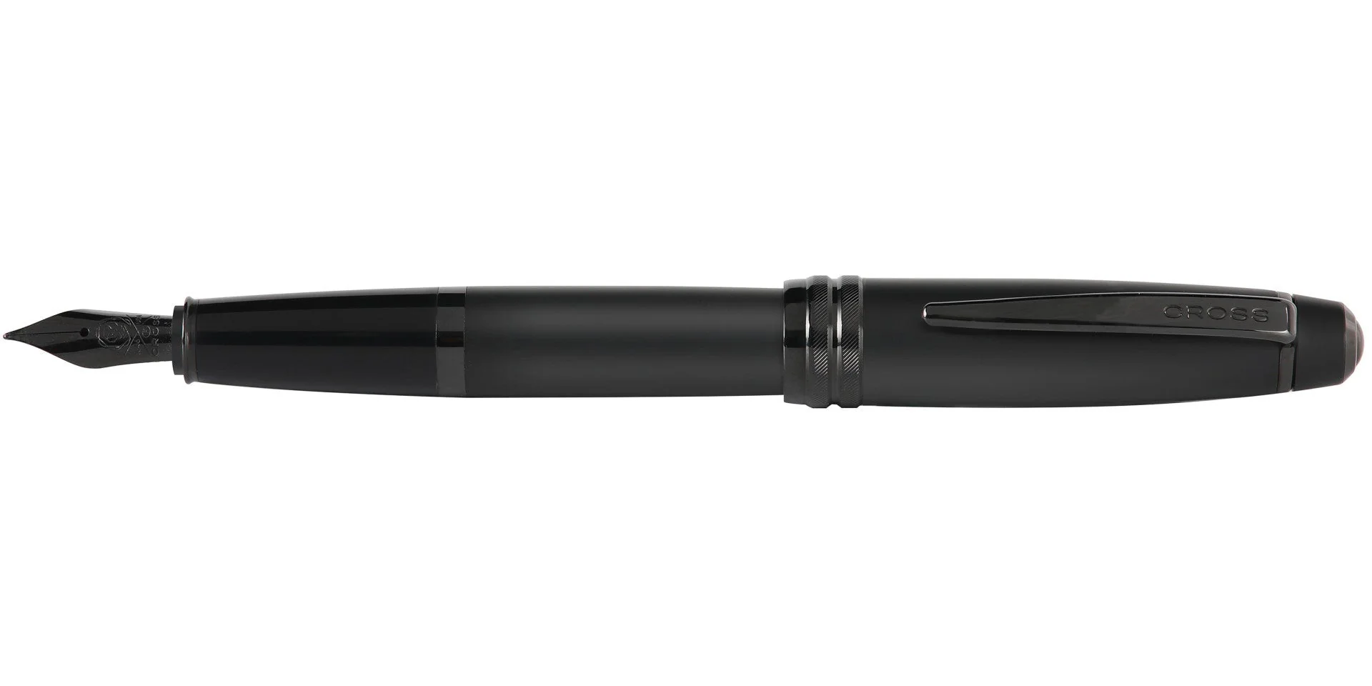 Bailey™ Matte Black Lacquer Stainless Steel Fine Nib Fountain Pen - Image 5