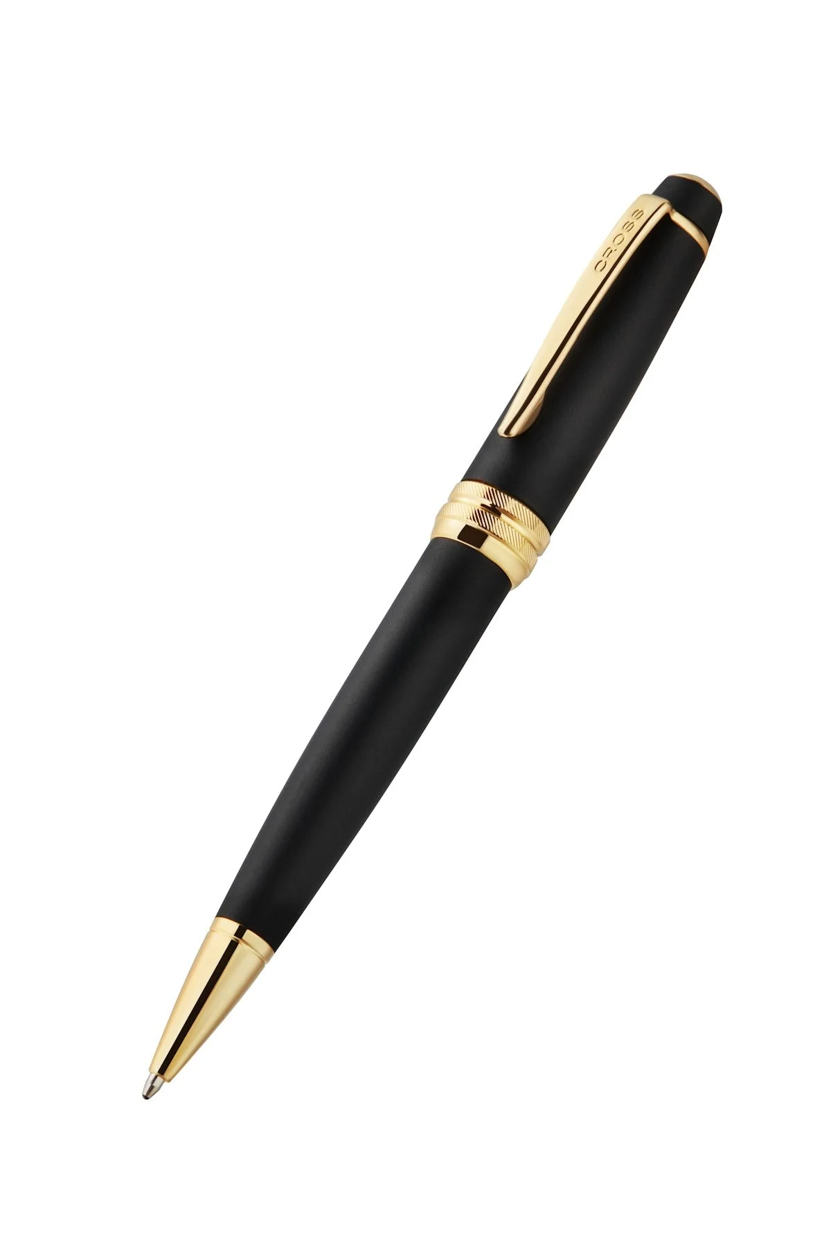 Bailey Matte Black Lacquer with 23KT Gold PVD Ballpoint Pen - Image 3