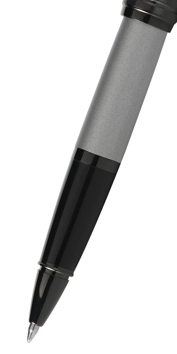 Bailey™ Matte Gray Lacquer Rollerball Pen - Image 2