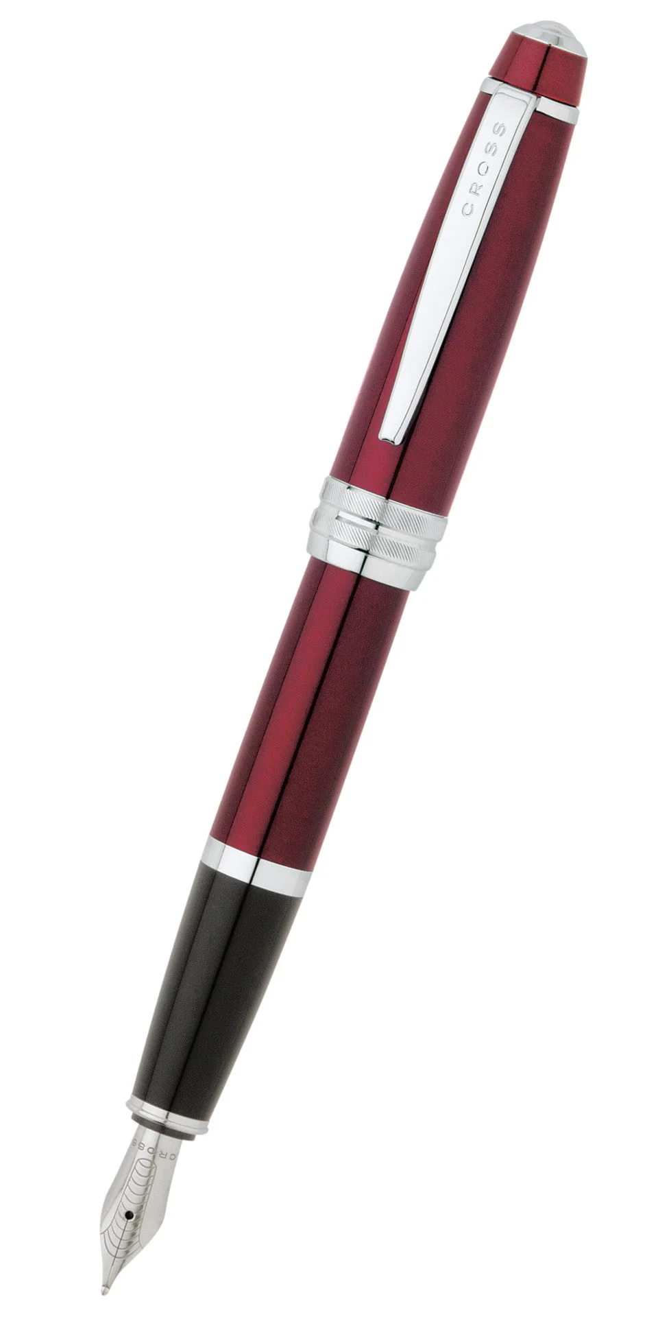 Bailey™ Red Lacquer Stainless Steel Medium Nib Fountain Pen - Image 8