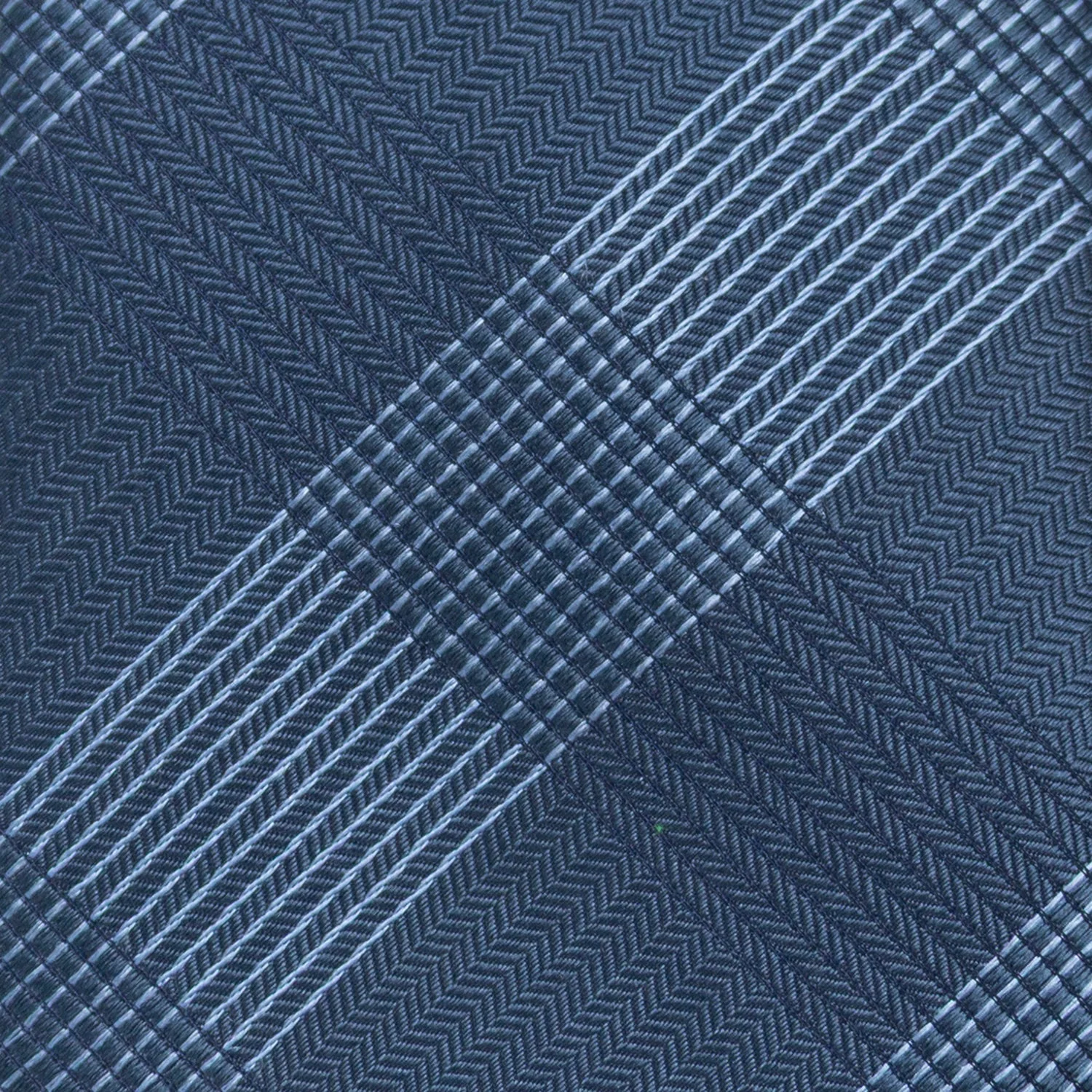 Best Dad Plaid Dark Blue Men's Tie - Image 6