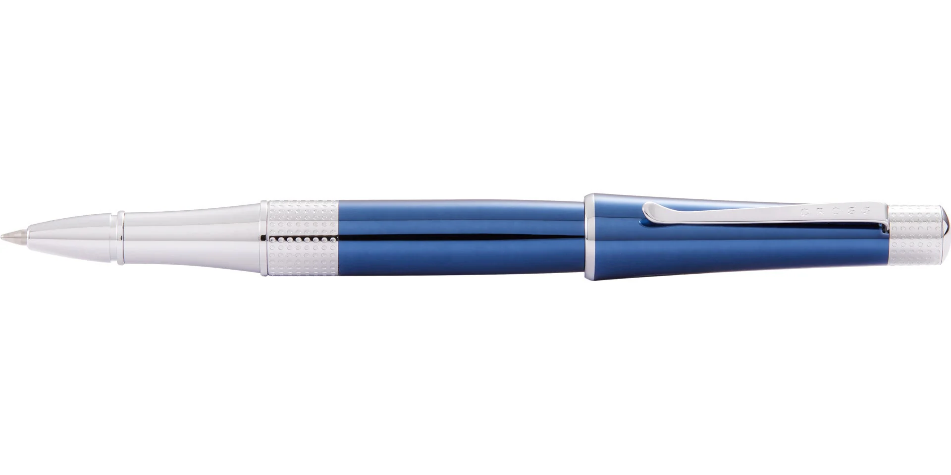 Beverly Translucent Cobalt Blue Lacquer Rollerball Pen - Image 3