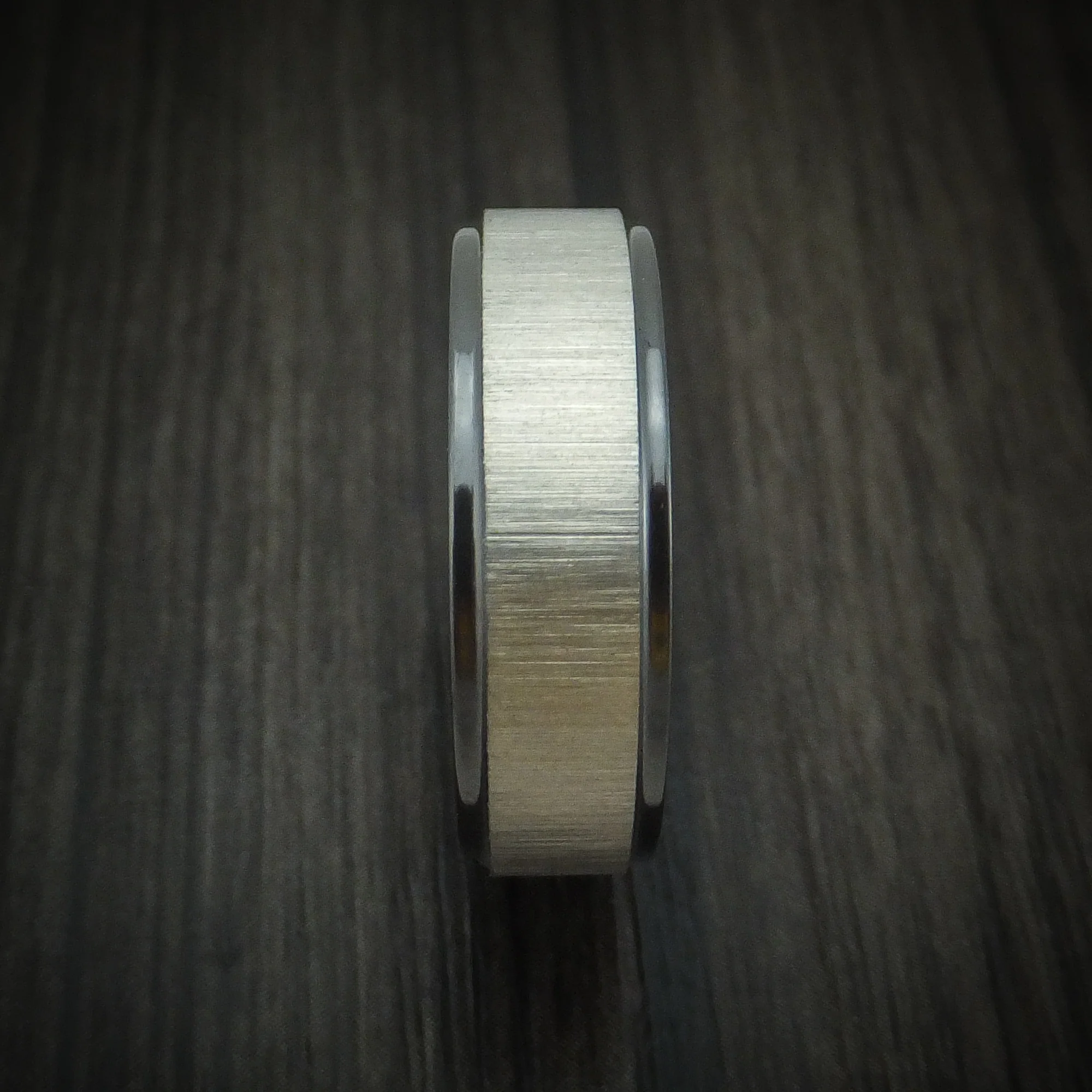 Black Zirconium Cross Satin Finish Men's Ring - Image 3