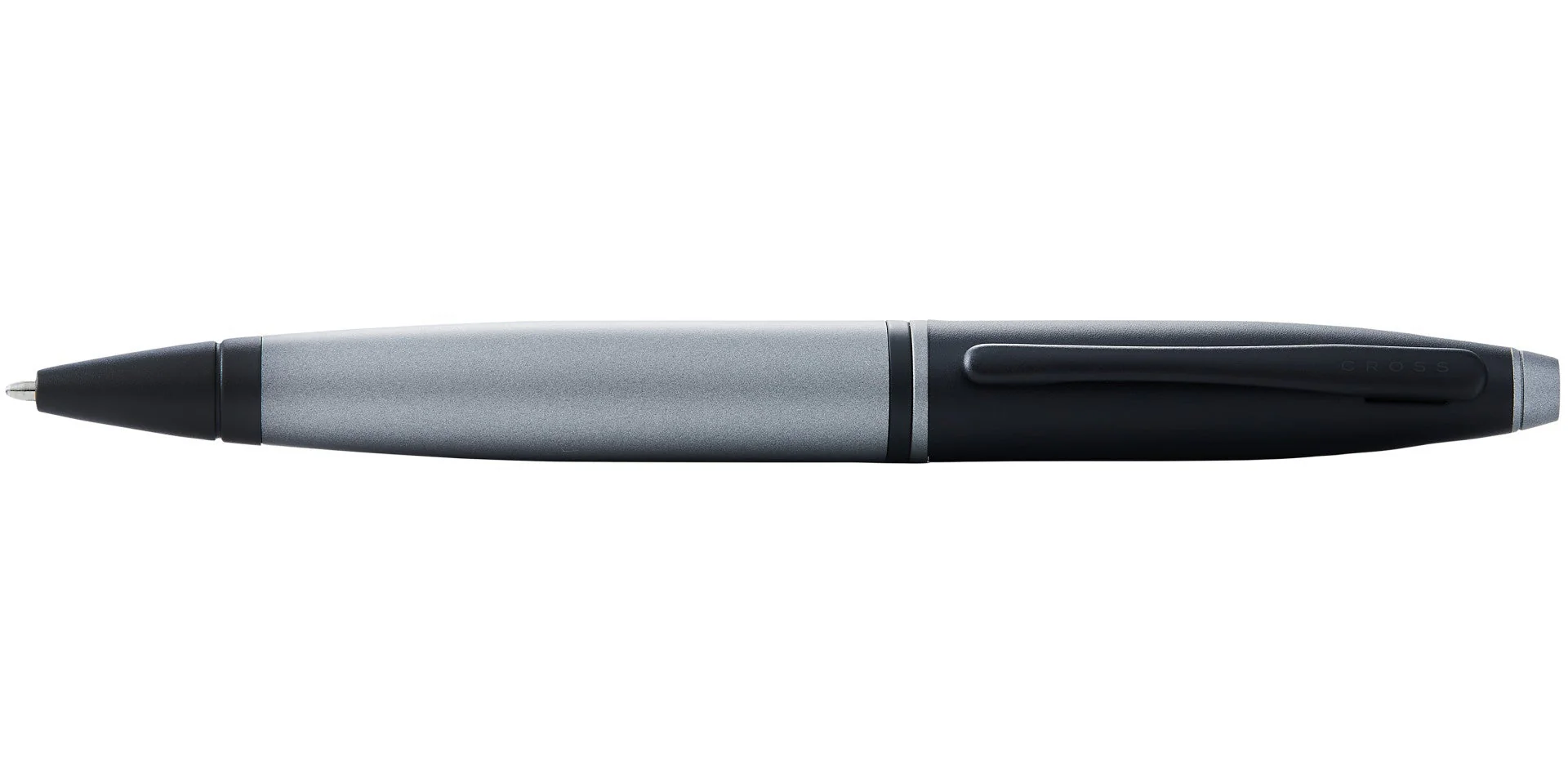 Calais™ Matte Gray and Black Lacquer Ballpoint Pen - Image 3