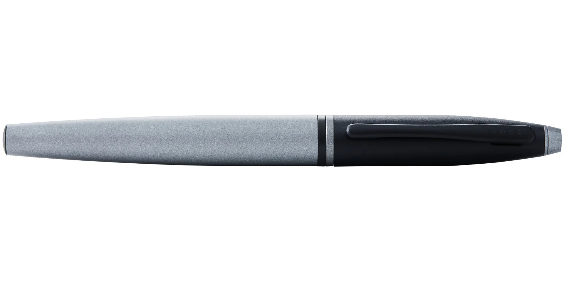 Calais™ Matte Gray and Black Lacquer Stainless Steel Medium Nib Fountain Pen - Image 5