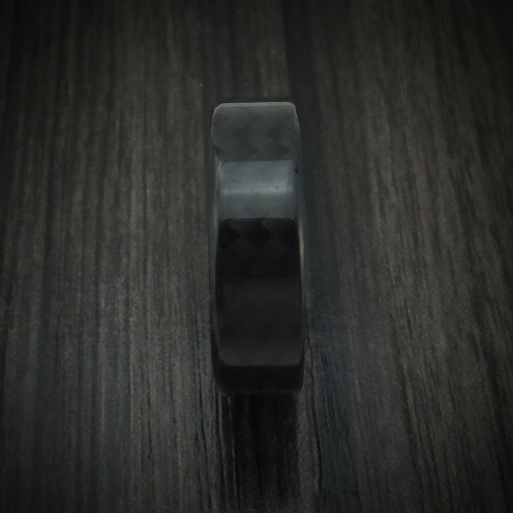 Carbon Fiber And Red Sparkle Sleeve Men's Ring Custom Made - Image 3