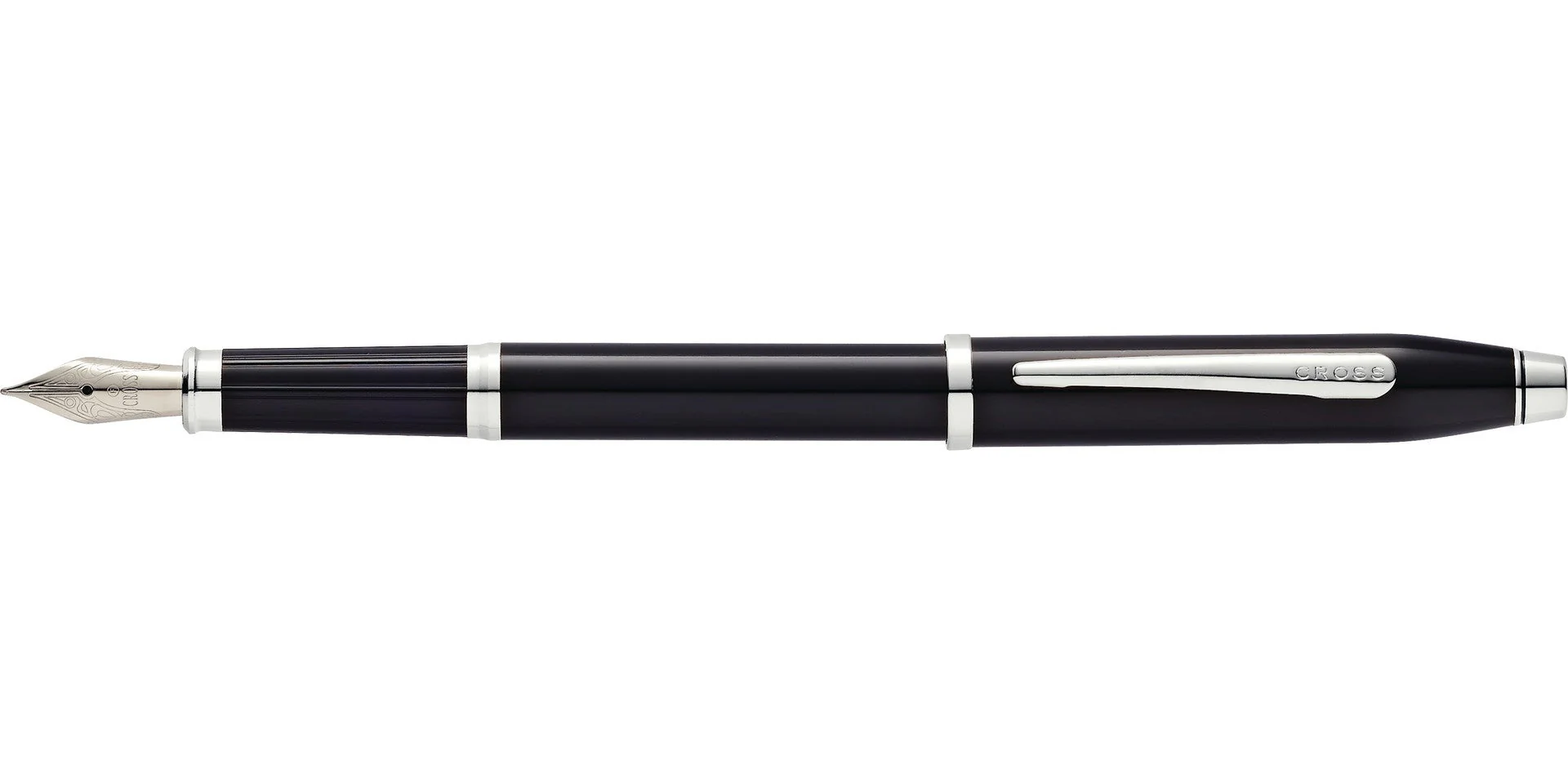 Century® II Black Lacquer Fine Nib Fountain Pen - Image 3