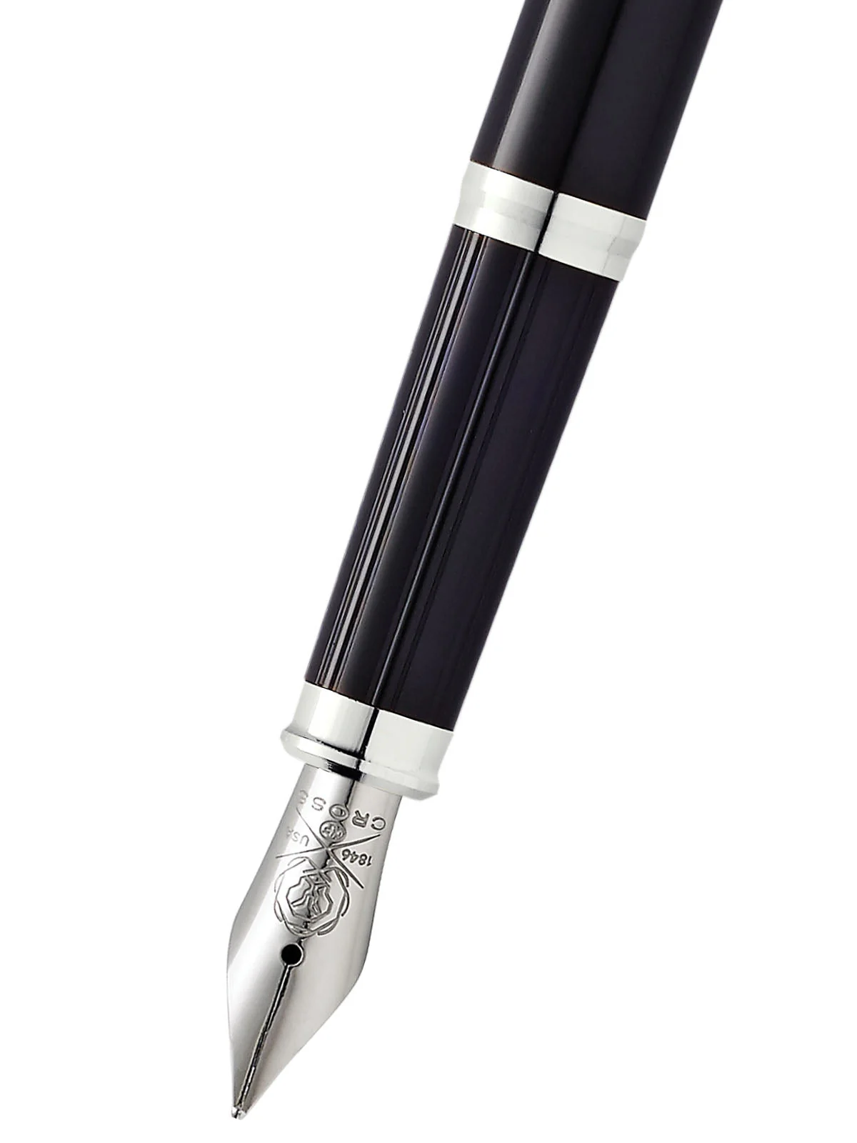 Century® II Black Lacquer Medium Nib Fountain Pen - Image 2