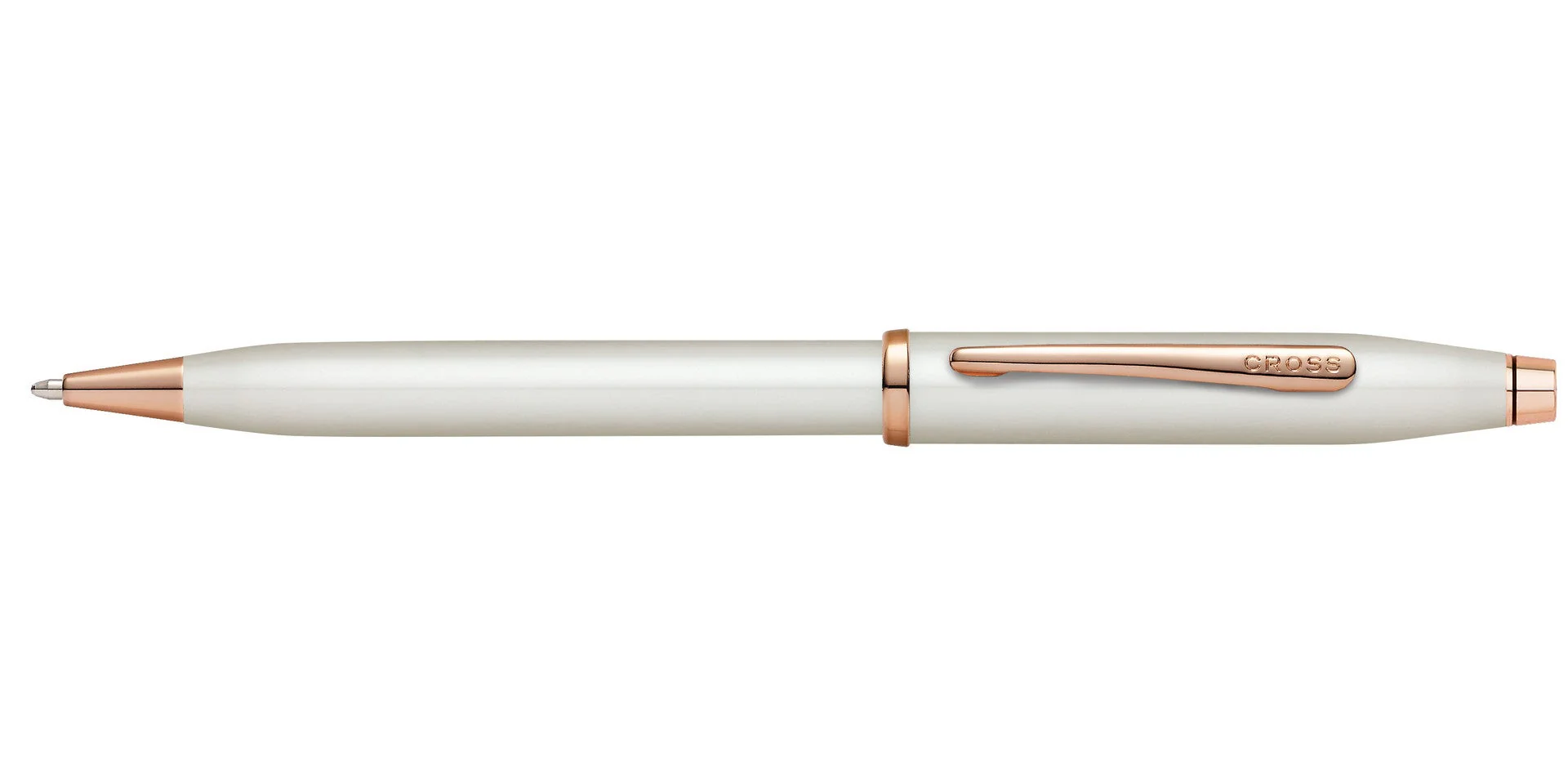 Century® II Pearlescent White Lacquer Ballpoint Pen - Image 3