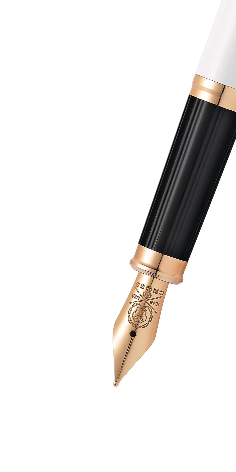 Century® II Pearlescent White Lacquer Medium Nib Fountain Pen - Image 2